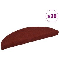 vidaXL Stufenmatten Selbstklebend 30 Stk. Rot 56x17x3 cm von VIDAXL