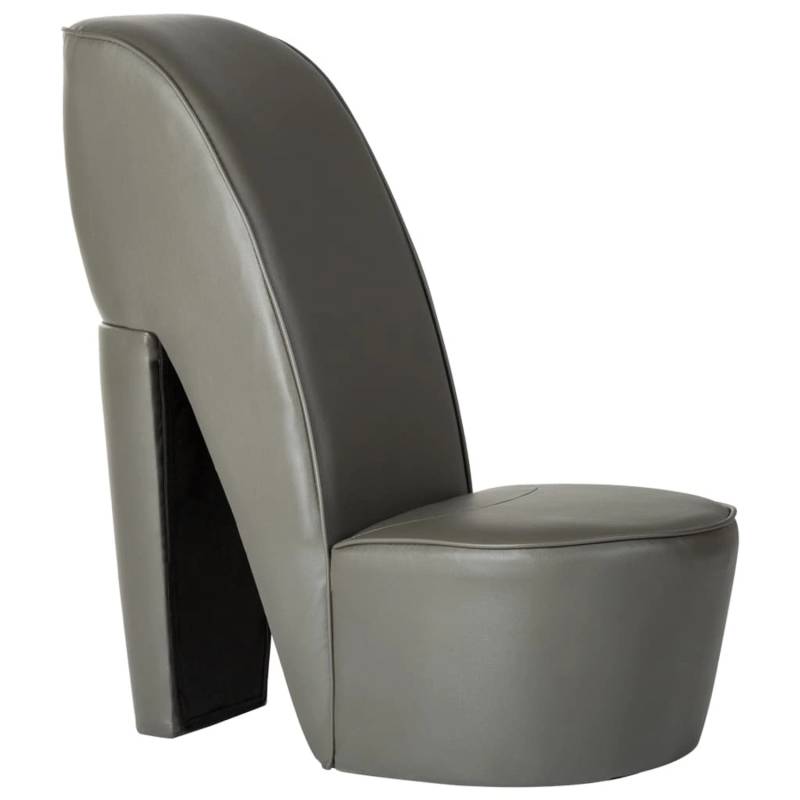 vidaXL Stuhl in Stöckelschuh-Form Grau Kunstleder 248651 vidaXL Stuhl in Stöckelschuh-Form Grau Kunstleder 248651 von VIDAXL
