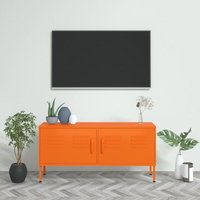 vidaXL TV-Schrank Orange 105x35x50 cm Stahl vidaXL TV-Schrank Orange 105x35x50 cm Stahl von VIDAXL