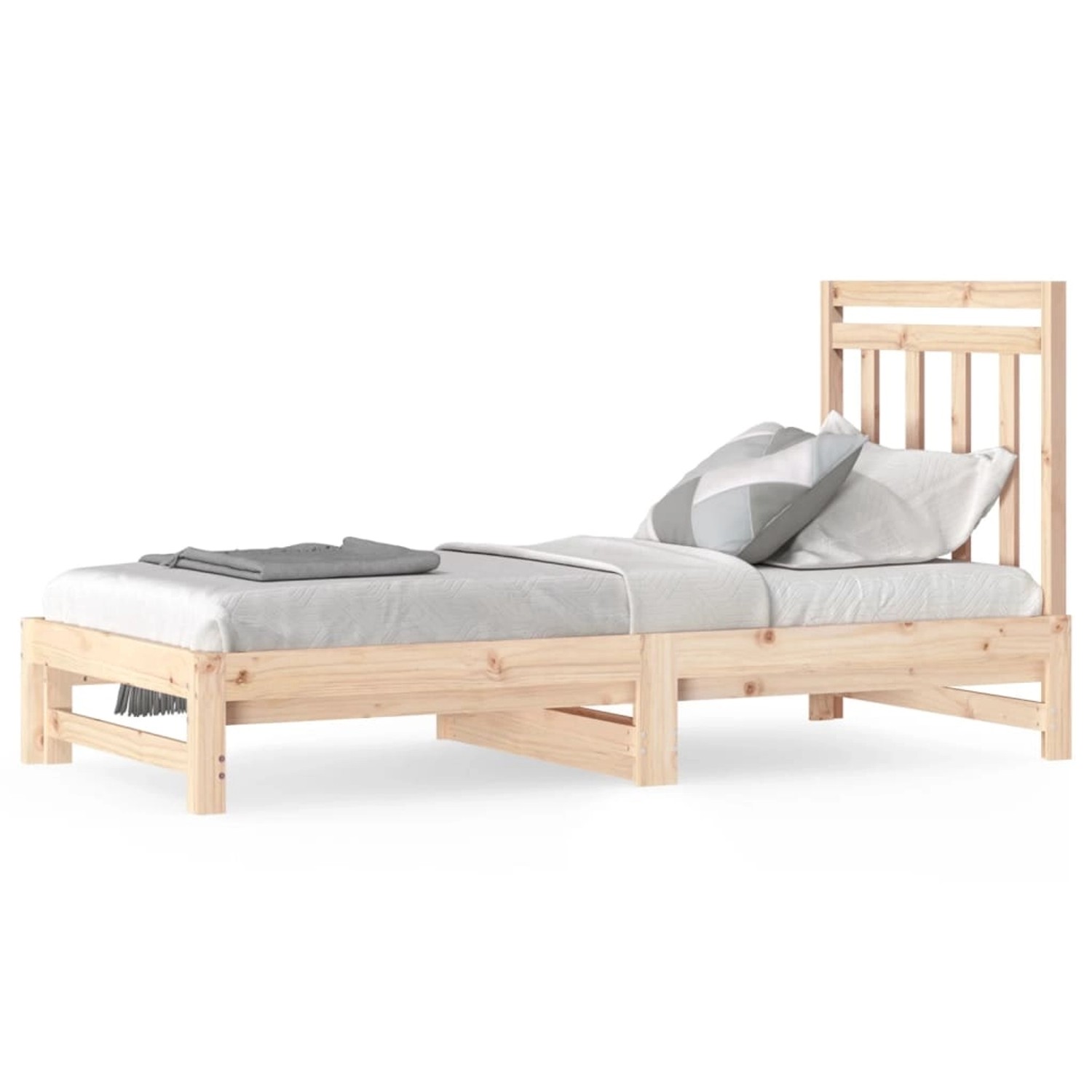 vidaXL Tagesbett Ausziehbar 2x(90x190) cm Massivholz Kiefer1389348 von VIDAXL