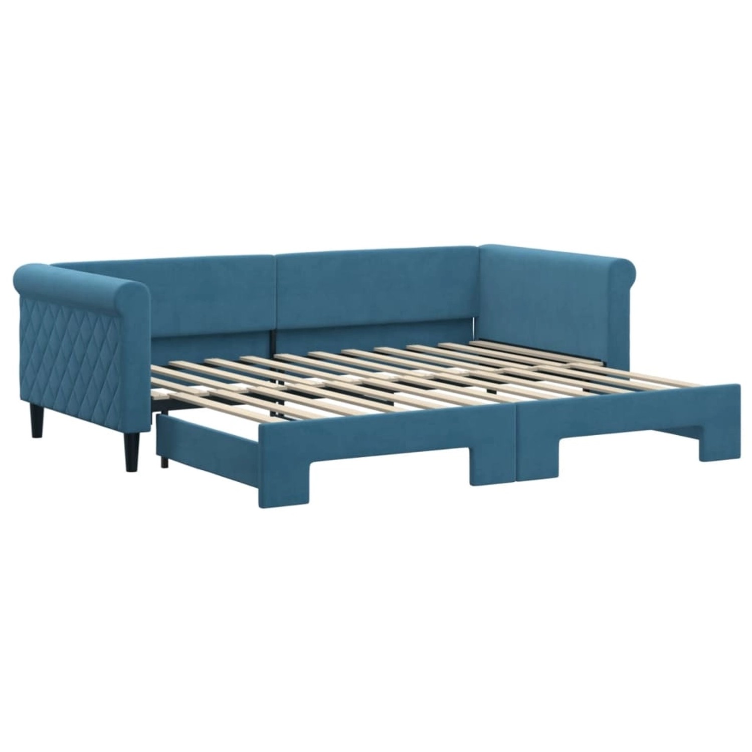 vidaXL Tagesbett Ausziehbar Blau 90x200 cm Samt1898722 vidaXL Tagesbett Ausziehbar Blau 90x200 cm Samt1898722 von VIDAXL