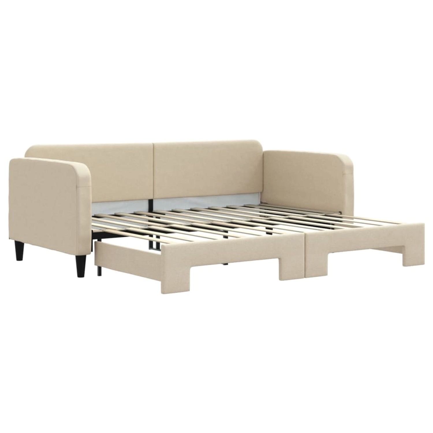 vidaXL Tagesbett Ausziehbar Creme 90x200 cm Stoff1886493 vidaXL Tagesbett Ausziehbar Creme 90x200 cm Stoff1886493 von VIDAXL