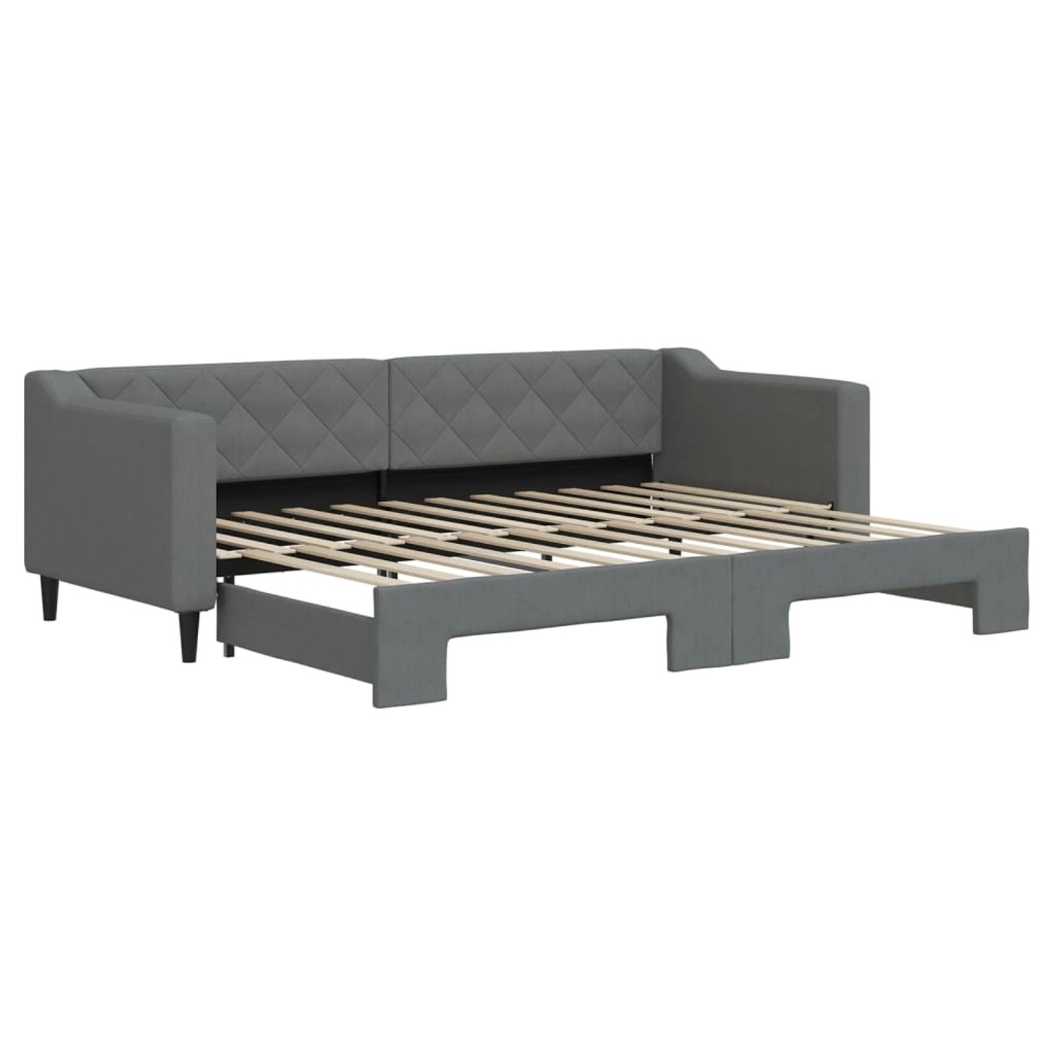vidaXL Tagesbett Ausziehbar Dunkelgrau 80x200 cm Stoff1898698 vidaXL Tagesbett Ausziehbar Dunkelgrau 80x200 cm Stoff1898698 von VIDAXL