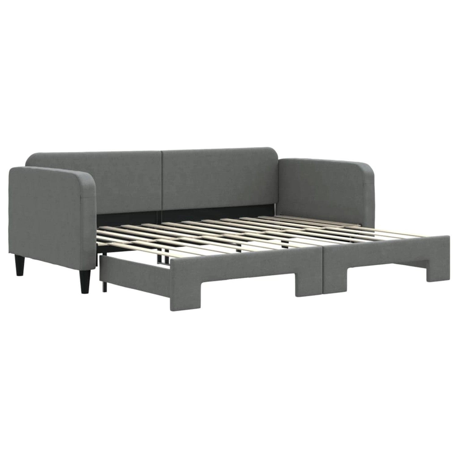 vidaXL Tagesbett Ausziehbar Dunkelgrau 90x200 cm Stoff1886597 vidaXL Tagesbett Ausziehbar Dunkelgrau 90x200 cm Stoff1886597 von VIDAXL