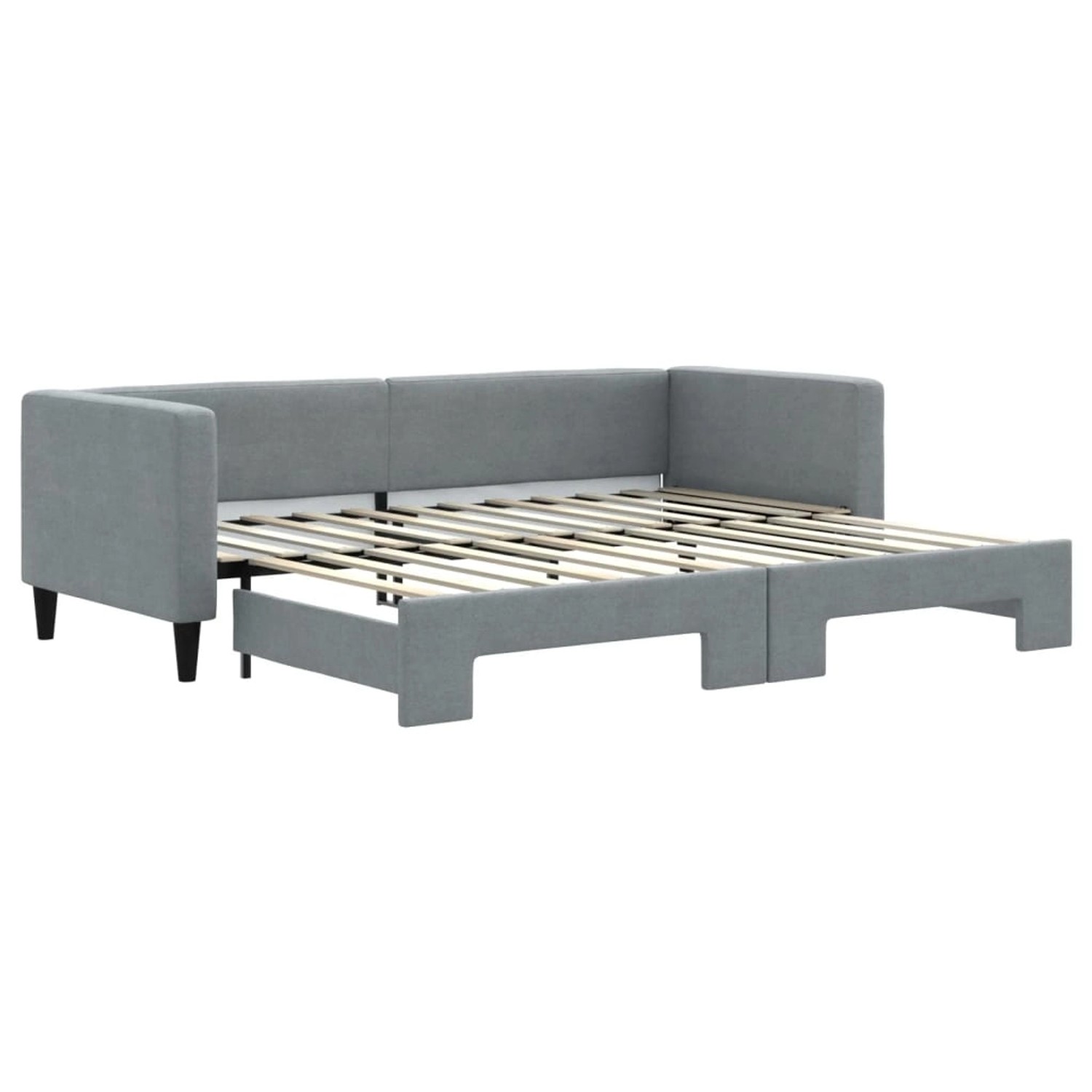 vidaXL Tagesbett Ausziehbar Hellgrau 80x200 cm Stoff1886800 vidaXL Tagesbett Ausziehbar Hellgrau 80x200 cm Stoff1886800 von VIDAXL