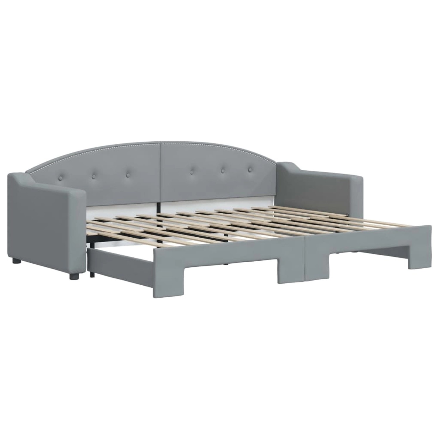 vidaXL Tagesbett Ausziehbar Hellgrau 80x200 cm Stoff1898367 vidaXL Tagesbett Ausziehbar Hellgrau 80x200 cm Stoff1898367 von VIDAXL