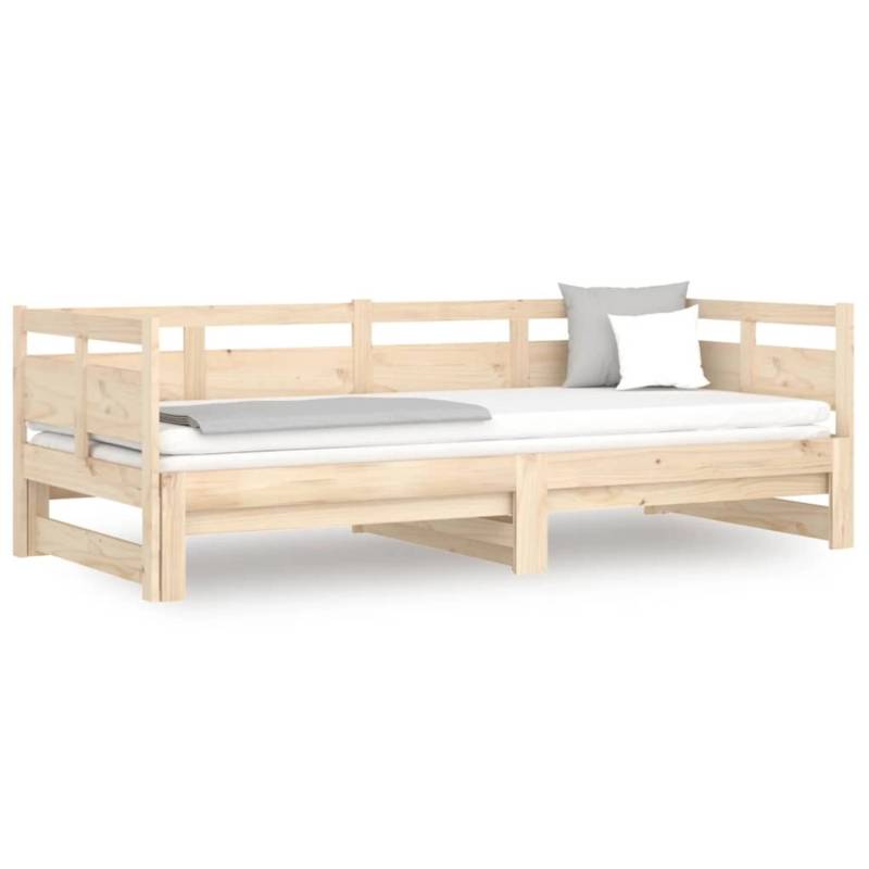 vidaXL Tagesbett Ausziehbar Massivholz Kiefer 2x(90x200) cm1279828 von VIDAXL