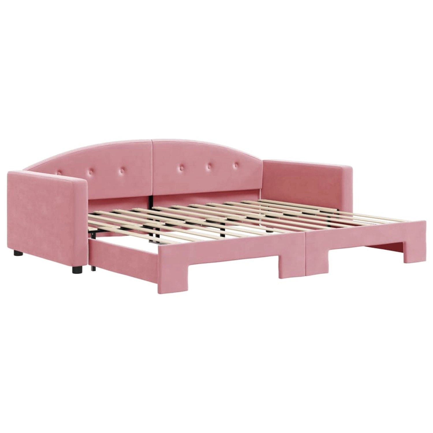 vidaXL Tagesbett Ausziehbar Rosa 90x200 cm Samt1884525 vidaXL Tagesbett Ausziehbar Rosa 90x200 cm Samt1884525 von VIDAXL