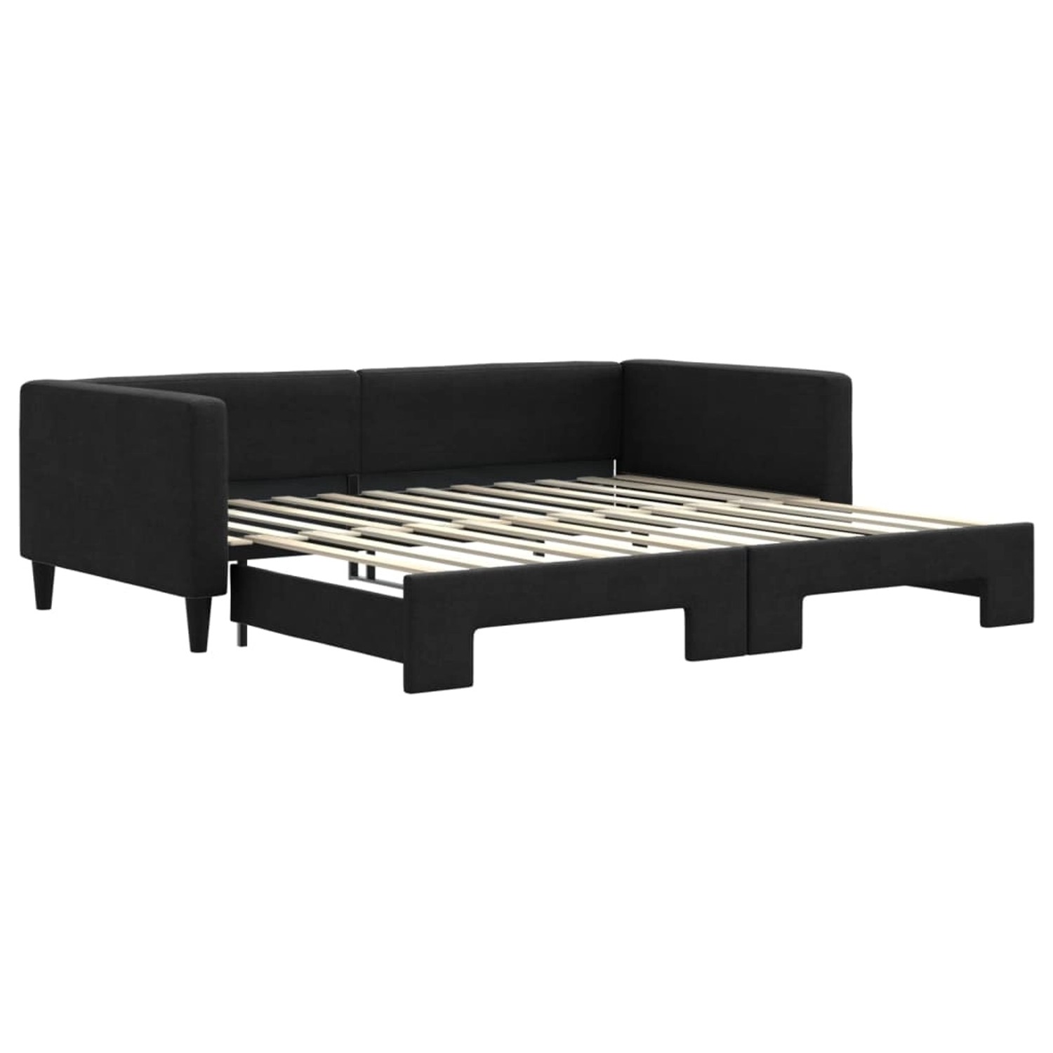 vidaXL Tagesbett Ausziehbar Schwarz 100x200 cm Stoff1881971 vidaXL Tagesbett Ausziehbar Schwarz 100x200 cm Stoff1881971 von VIDAXL