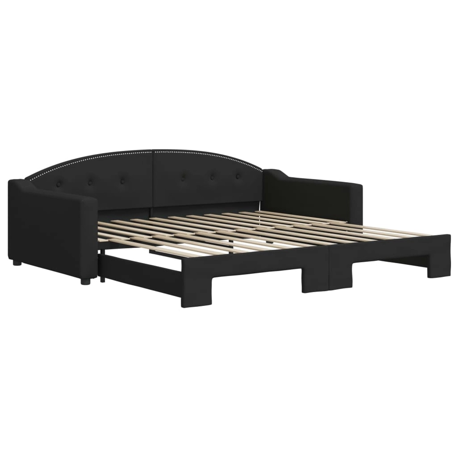 vidaXL Tagesbett Ausziehbar Schwarz 100x200 cm Stoff1886504 vidaXL Tagesbett Ausziehbar Schwarz 100x200 cm Stoff1886504 von VIDAXL
