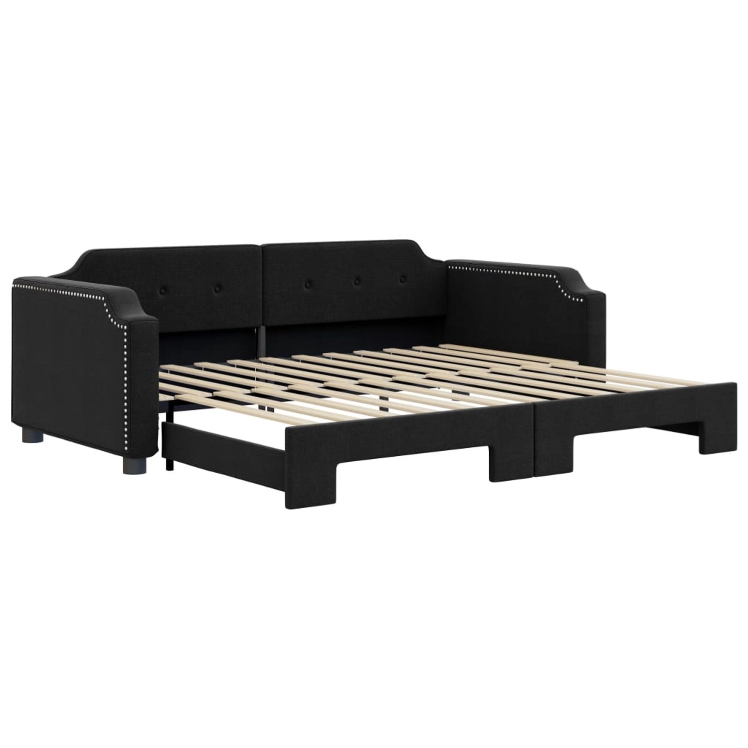 vidaXL Tagesbett Ausziehbar Schwarz 80x200 cm Stoff1886858 vidaXL Tagesbett Ausziehbar Schwarz 80x200 cm Stoff1886858 von VIDAXL