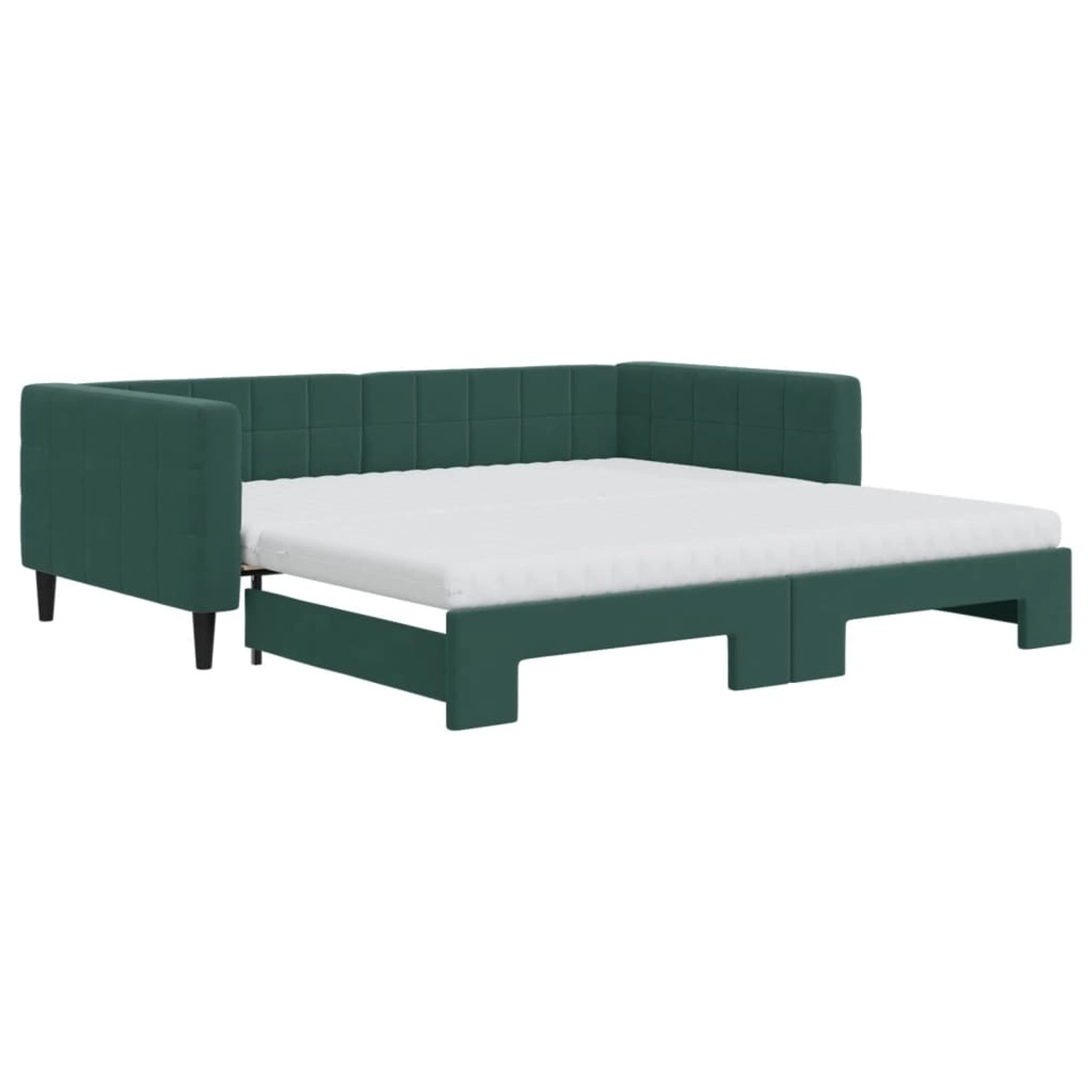 vidaXL Tagesbett Ausziehbar mit Matratzen Dunkelgrün 100x200 cm Samt1847551 vidaXL Tagesbett Ausziehbar mit Matratzen Dunkelgrün 100x200 cm Samt1847551 von VIDAXL