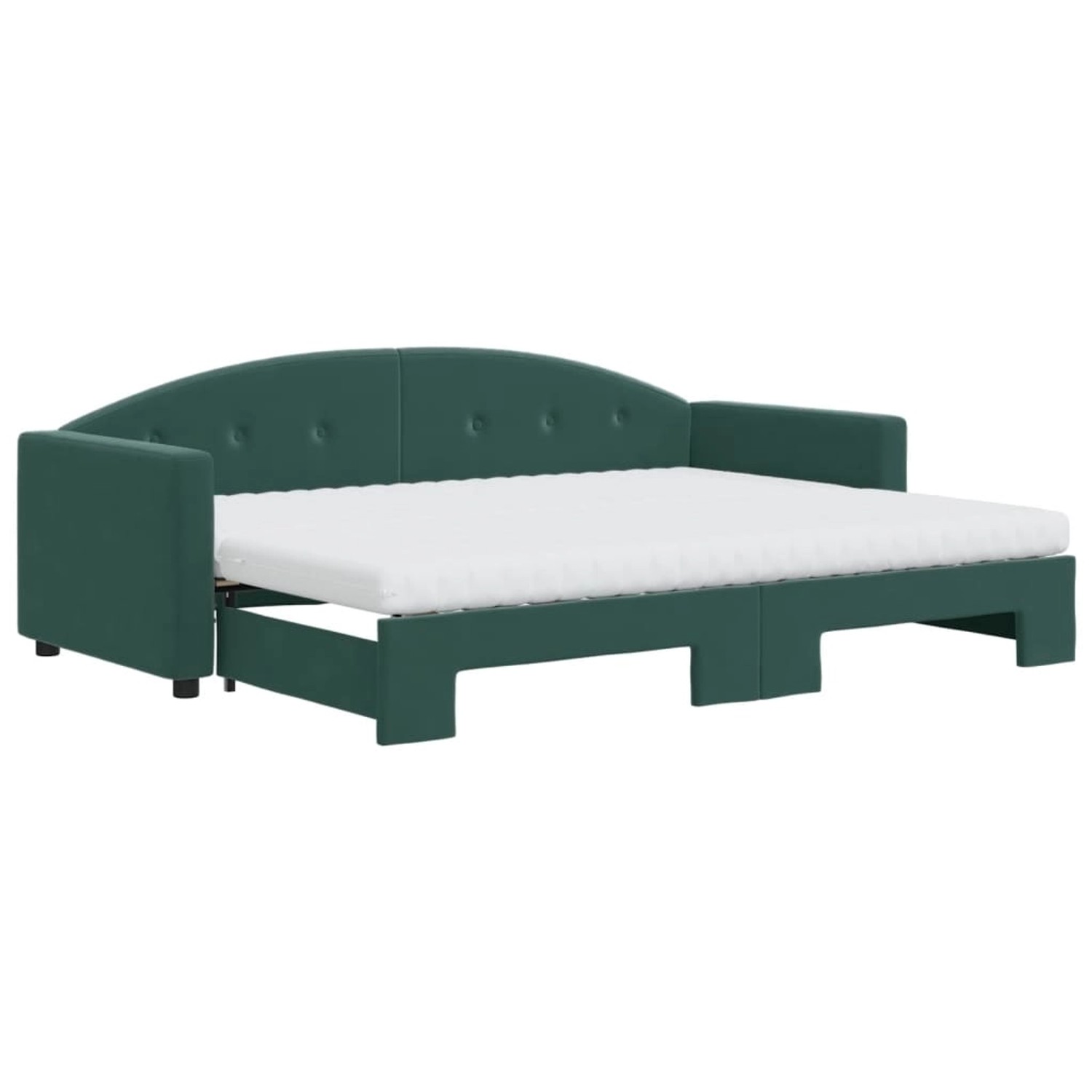 vidaXL Tagesbett Ausziehbar mit Matratzen Dunkelgrün 80x200 cm Samt1847455 vidaXL Tagesbett Ausziehbar mit Matratzen Dunkelgrün 80x200 cm Samt1847455 von VIDAXL