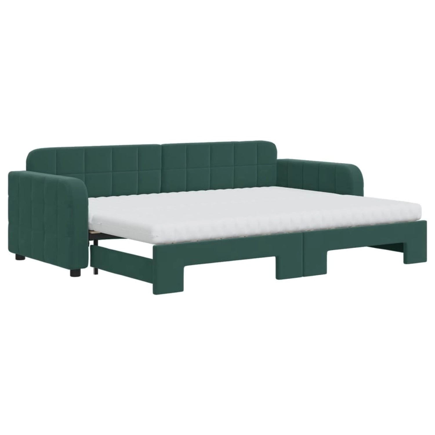 vidaXL Tagesbett Ausziehbar mit Matratzen Dunkelgrün 80x200 cm Samt1883365 vidaXL Tagesbett Ausziehbar mit Matratzen Dunkelgrün 80x200 cm Samt1883365 von VIDAXL