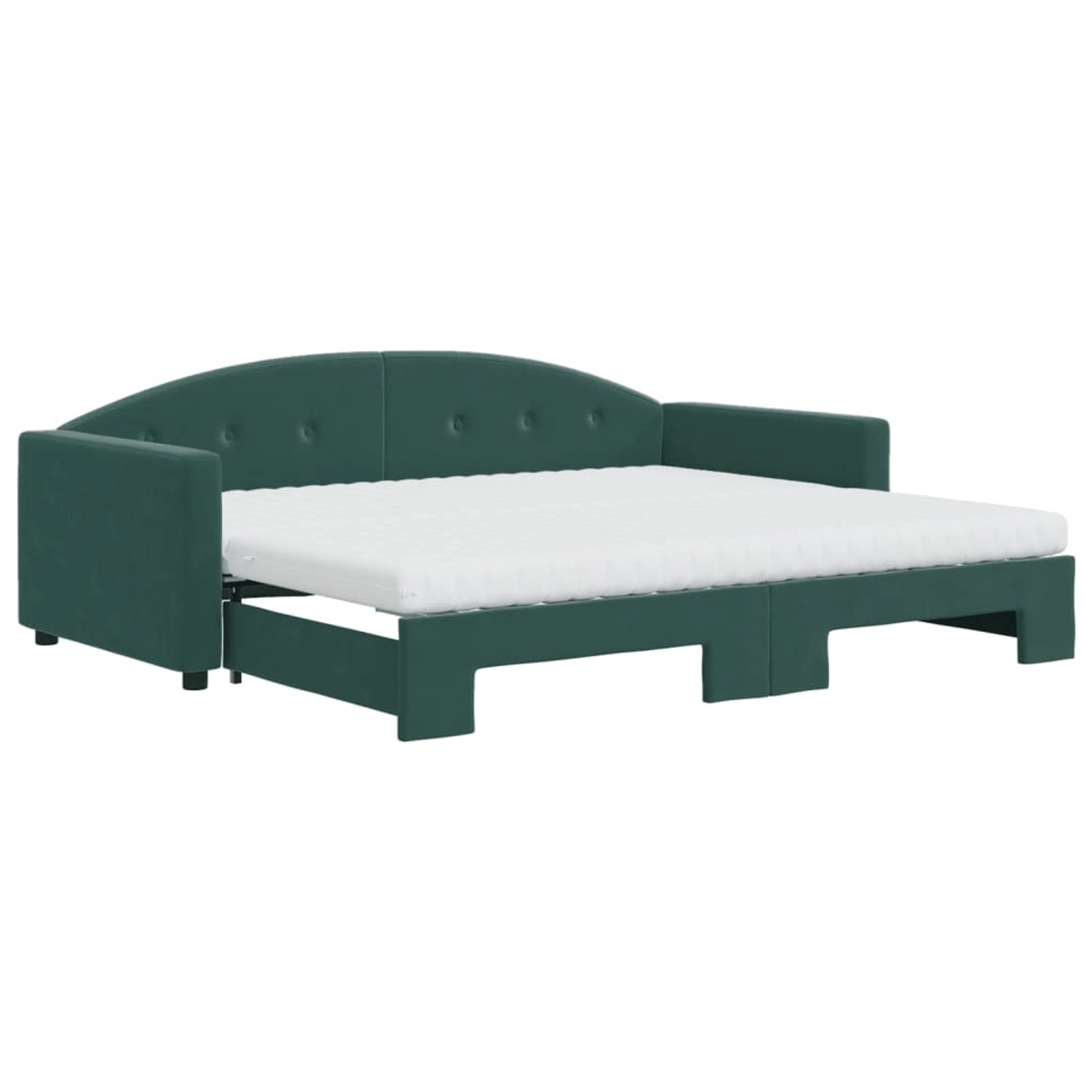 vidaXL Tagesbett Ausziehbar mit Matratzen Dunkelgrün 90x200 cm Samt1847456 vidaXL Tagesbett Ausziehbar mit Matratzen Dunkelgrün 90x200 cm Samt1847456 von VIDAXL