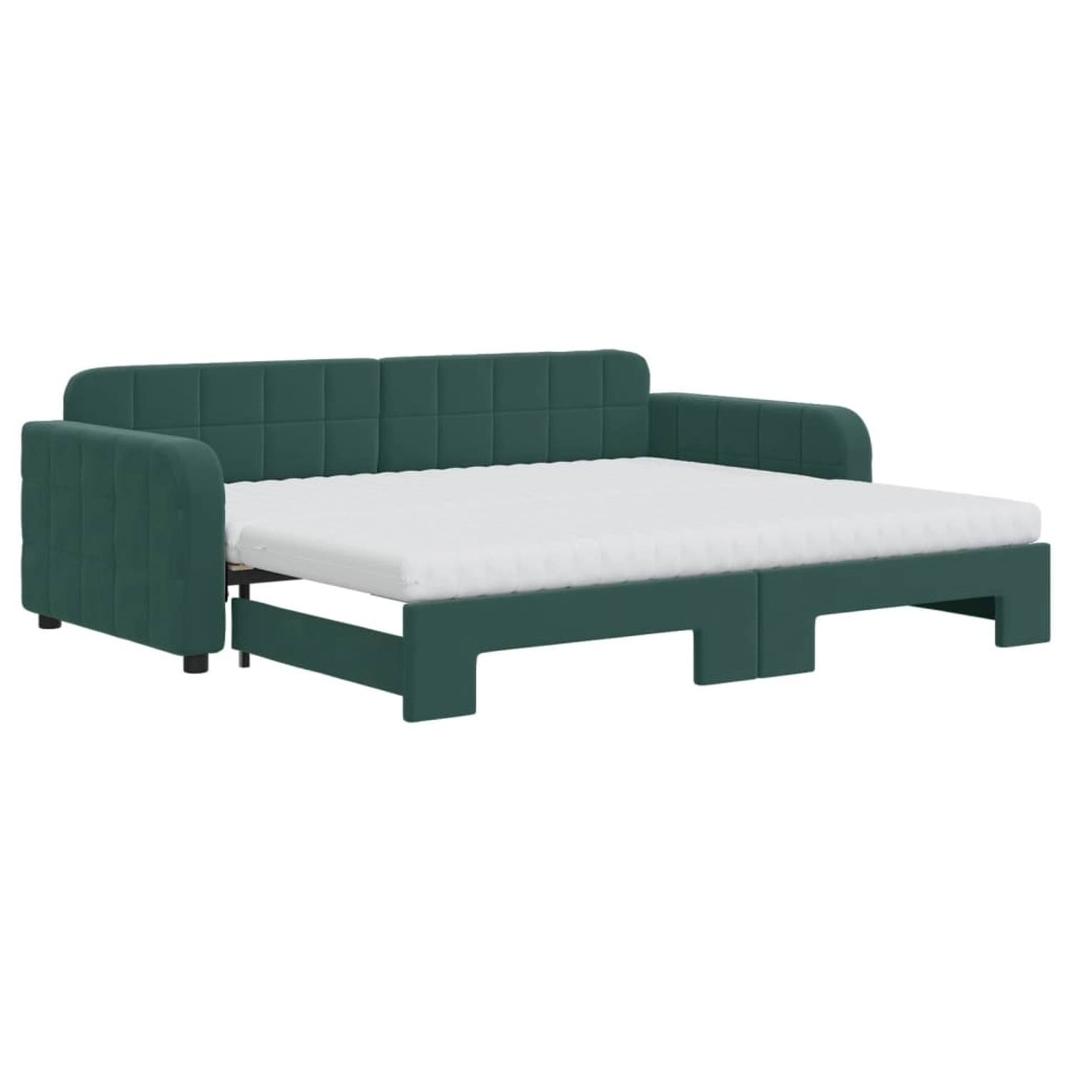 vidaXL Tagesbett Ausziehbar mit Matratzen Dunkelgrün 90x200 cm Samt1883369 vidaXL Tagesbett Ausziehbar mit Matratzen Dunkelgrün 90x200 cm Samt1883369 von VIDAXL