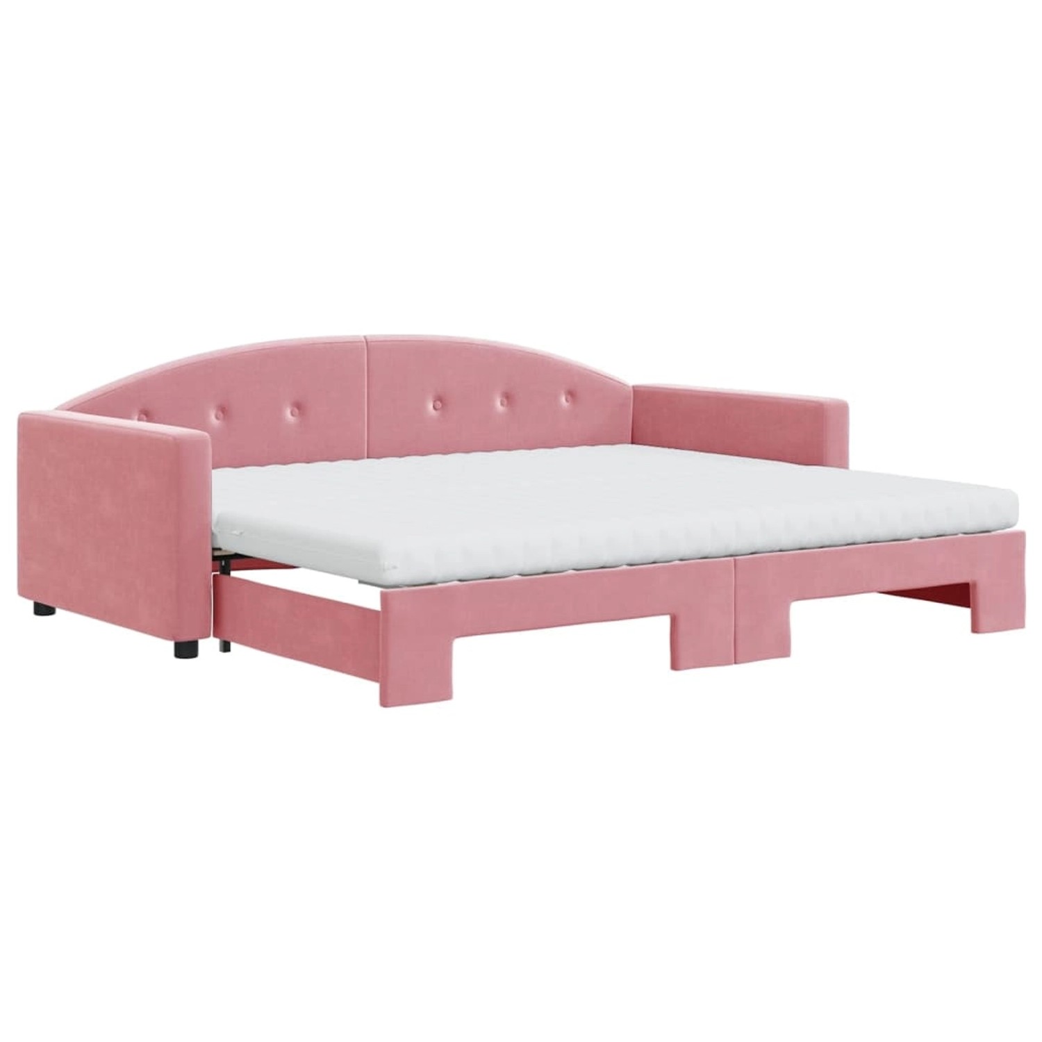 vidaXL Tagesbett Ausziehbar mit Matratzen Rosa 90x200 cm Samt1847457 vidaXL Tagesbett Ausziehbar mit Matratzen Rosa 90x200 cm Samt1847457 von VIDAXL