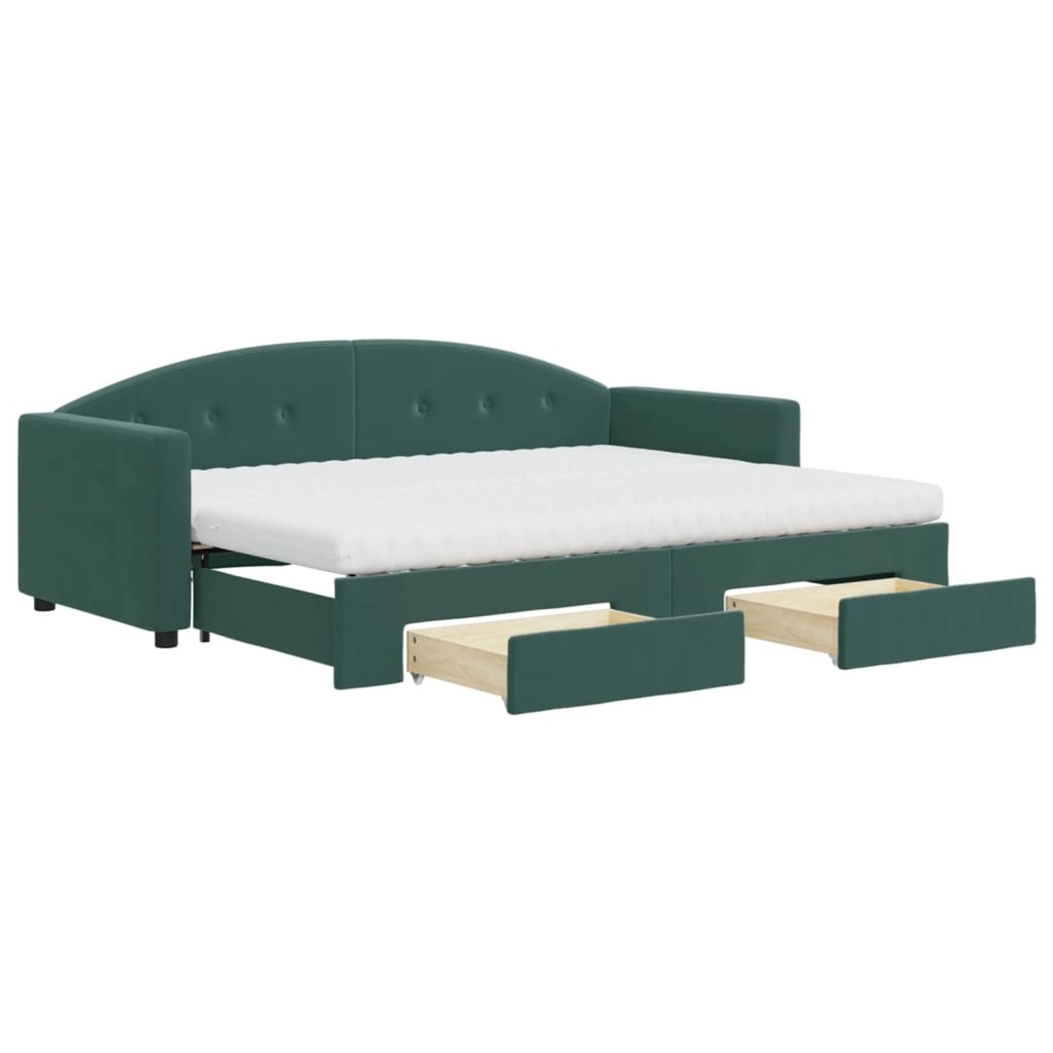 vidaXL Tagesbett Ausziehbar mit Schubladen Dunkelgrün 80x200 cm Samt1847469 vidaXL Tagesbett Ausziehbar mit Schubladen Dunkelgrün 80x200 cm Samt1847469 von VIDAXL