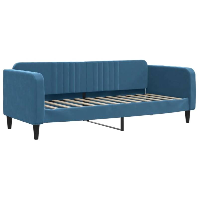 vidaXL Tagesbett Blau 80x200 cm Samt1842546 von VIDAXL