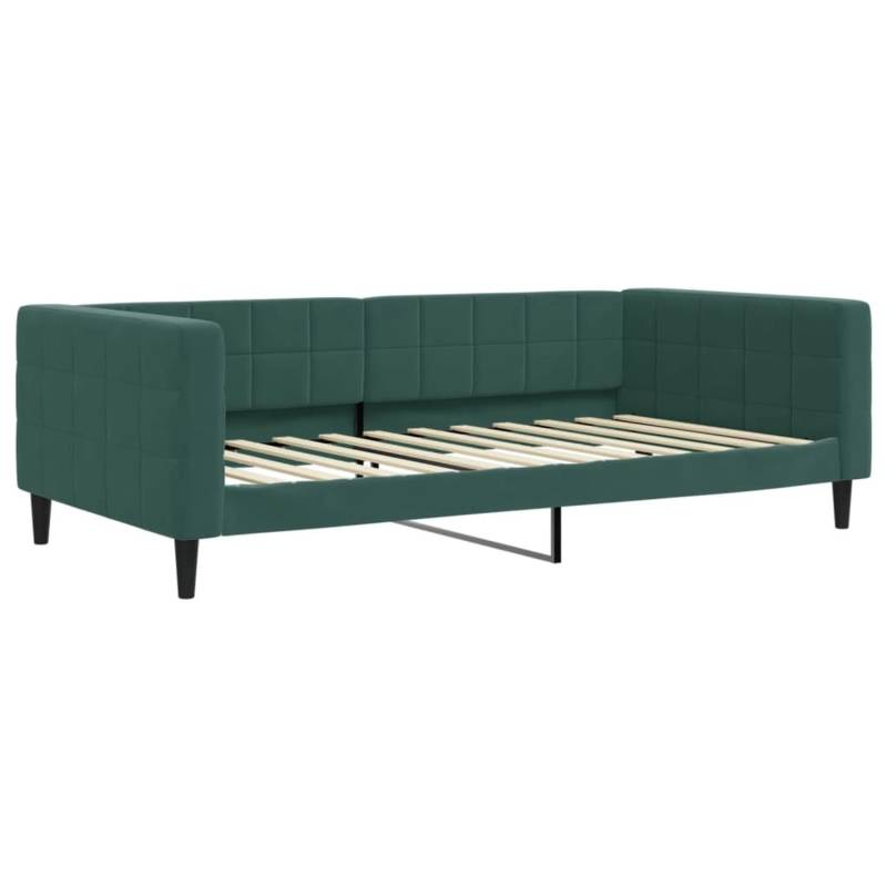 vidaXL Tagesbett Dunkelgrün 100x200 cm Samt1851841 von VIDAXL