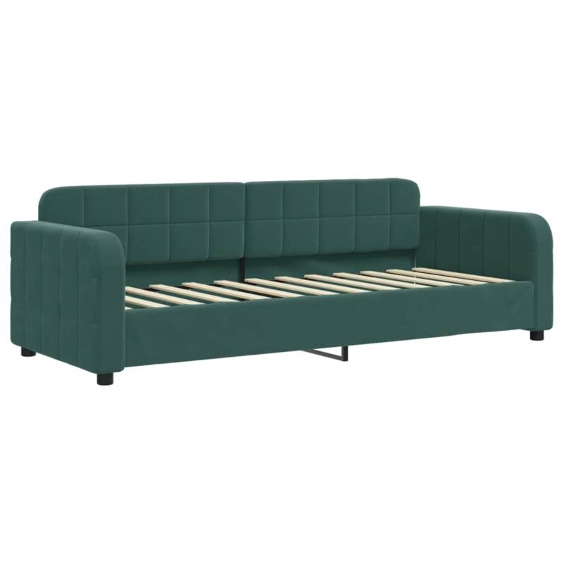 vidaXL Tagesbett Dunkelgrün 80x200 cm Samt1851827 von VIDAXL