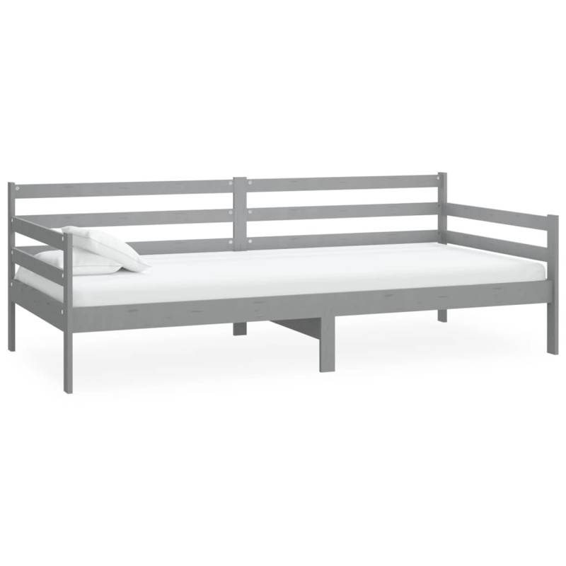 vidaXL Tagesbett Grau Kiefer Massivholz 90x200 cm787217 von VIDAXL