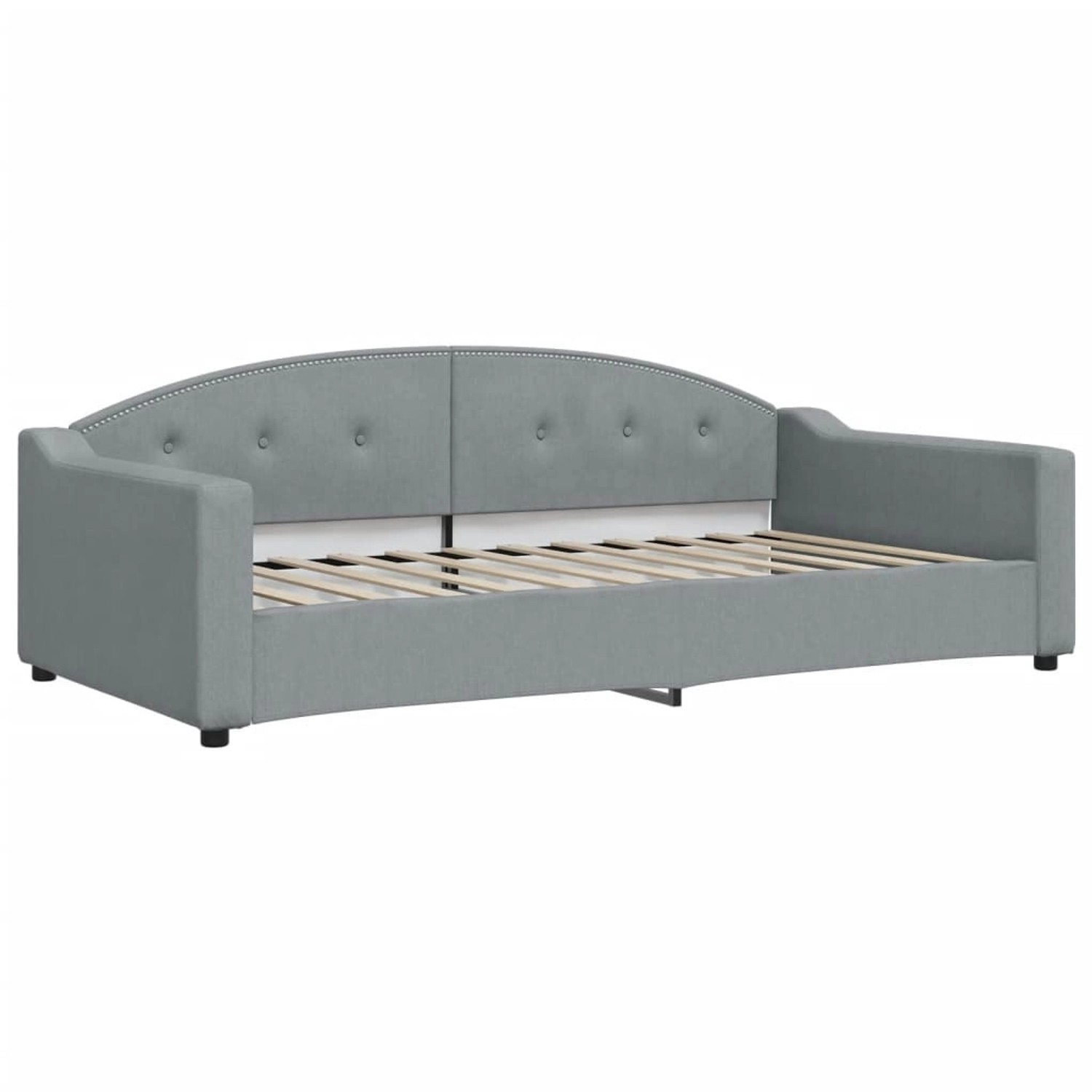 vidaXL Tagesbett Hellgrau 100x200 cm Stoff1842884 vidaXL Tagesbett Hellgrau 100x200 cm Stoff1842884 von VIDAXL
