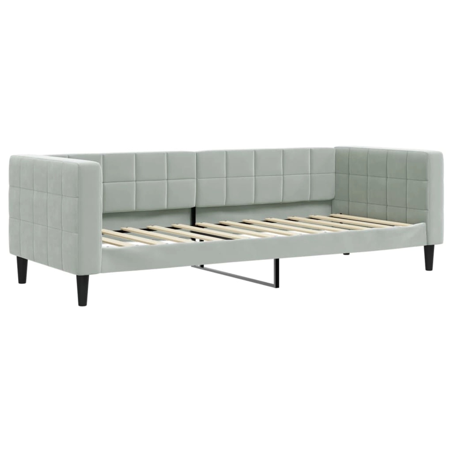 vidaXL Tagesbett Hellgrau 80x200 cm Samt1846386 vidaXL Tagesbett Hellgrau 80x200 cm Samt1846386 von VIDAXL