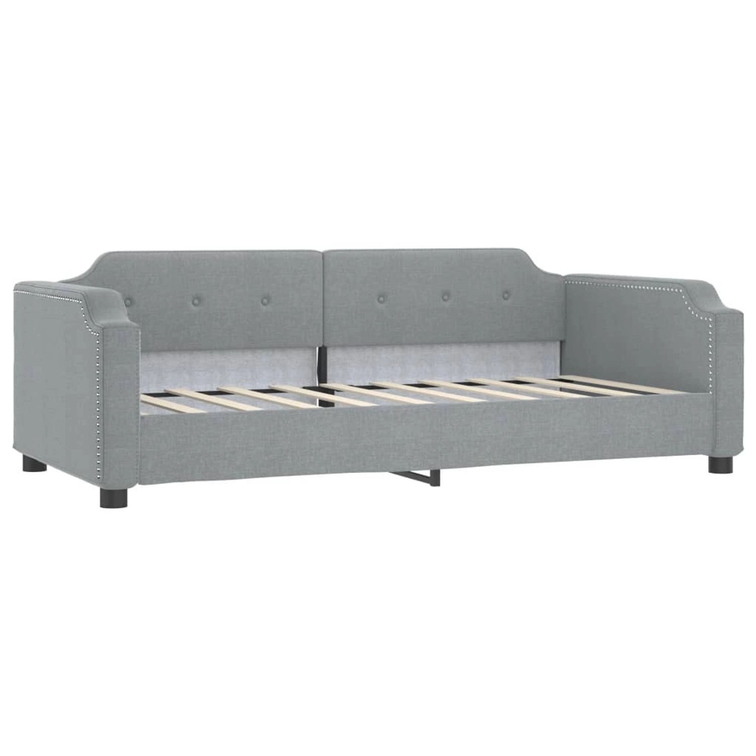 vidaXL Tagesbett Hellgrau 80x200 cm Stoff1851845 vidaXL Tagesbett Hellgrau 80x200 cm Stoff1851845 von VIDAXL