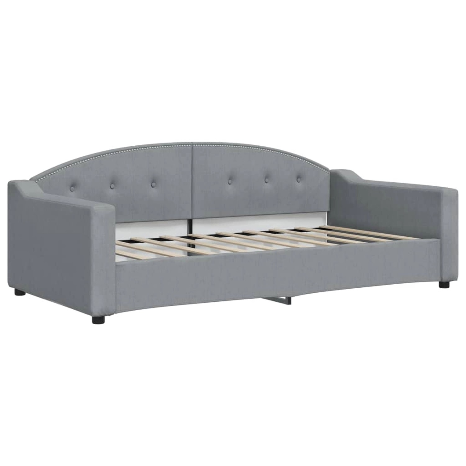 vidaXL Tagesbett Hellgrau 90x190 cm Stoff1851837 vidaXL Tagesbett Hellgrau 90x190 cm Stoff1851837 von VIDAXL
