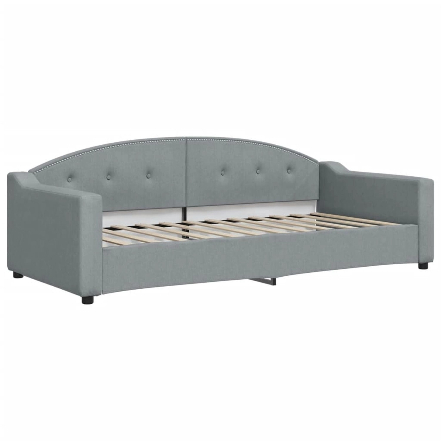 vidaXL Tagesbett Hellgrau 90x200 cm Stoff1842894 vidaXL Tagesbett Hellgrau 90x200 cm Stoff1842894 von VIDAXL