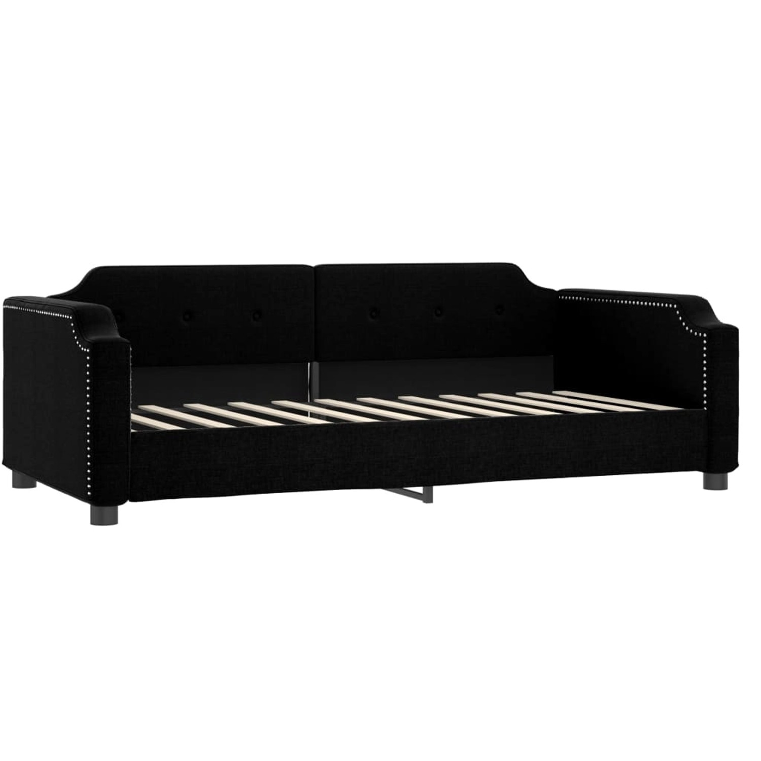 vidaXL Tagesbett Schwarz 80x200 cm Stoff1851810 vidaXL Tagesbett Schwarz 80x200 cm Stoff1851810 von VIDAXL