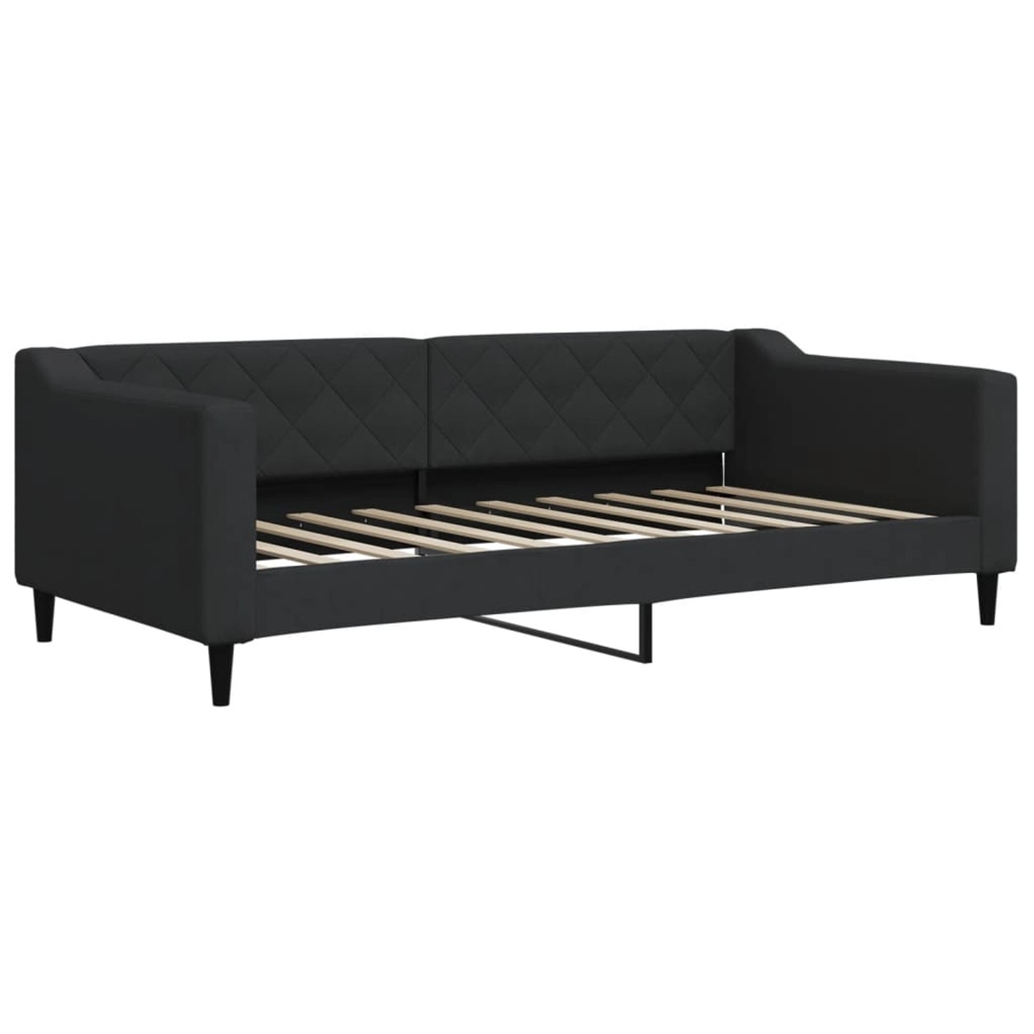 vidaXL Tagesbett Schwarz 90x190 cm Stoff1851867 vidaXL Tagesbett Schwarz 90x190 cm Stoff1851867 von VIDAXL