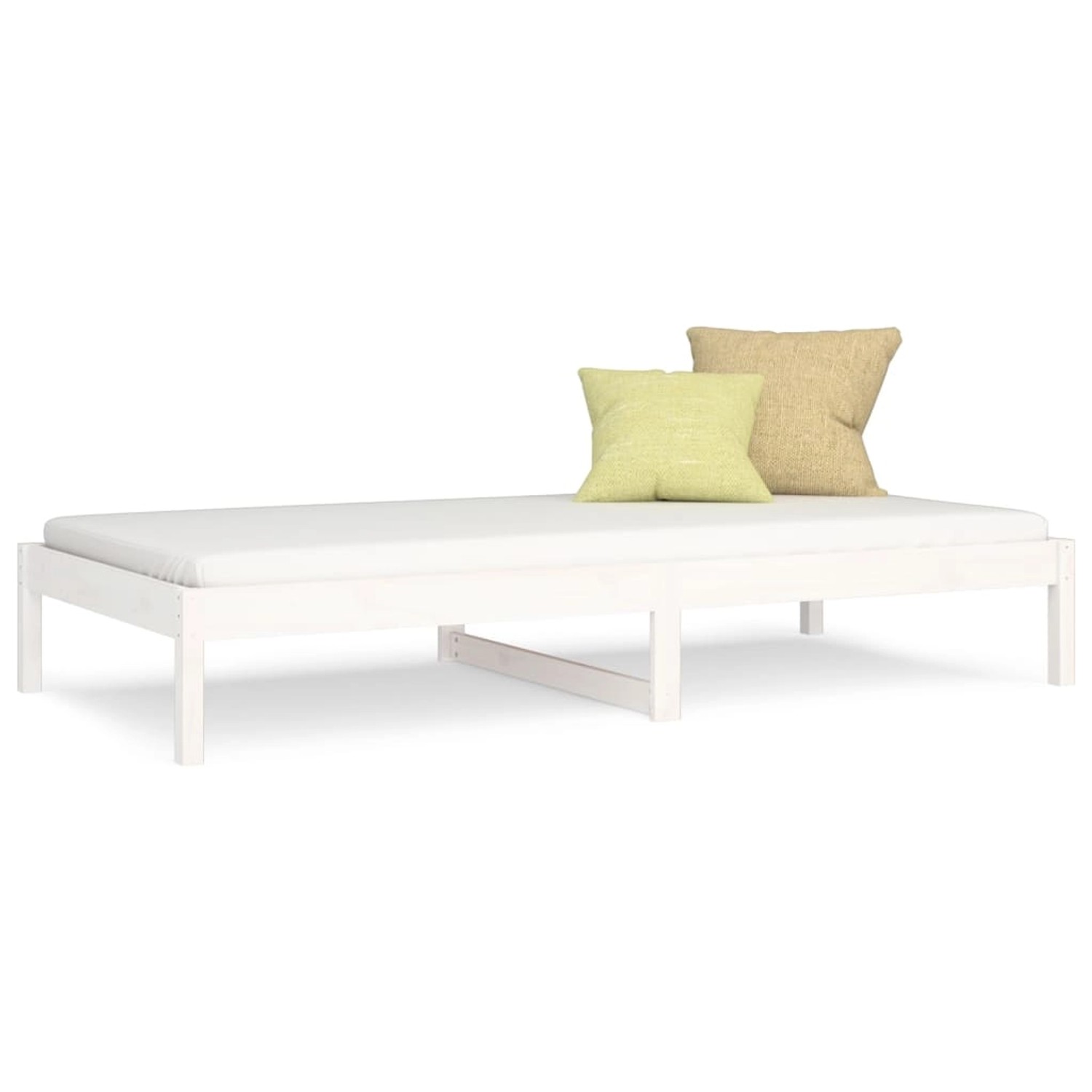 vidaXL Tagesbett Weiß 90x200 cm Massivholz Kiefer1279928 vidaXL Tagesbett Weiß 90x200 cm Massivholz Kiefer1279928 von VIDAXL