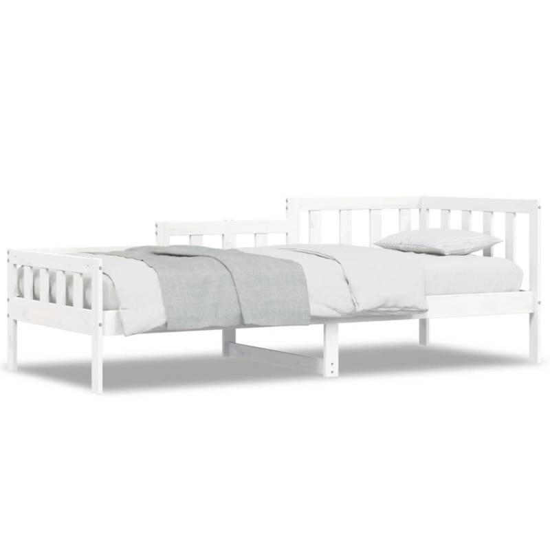 vidaXL Tagesbett Weiß 90x200 cm Massivholz Kiefer1926403 von VIDAXL