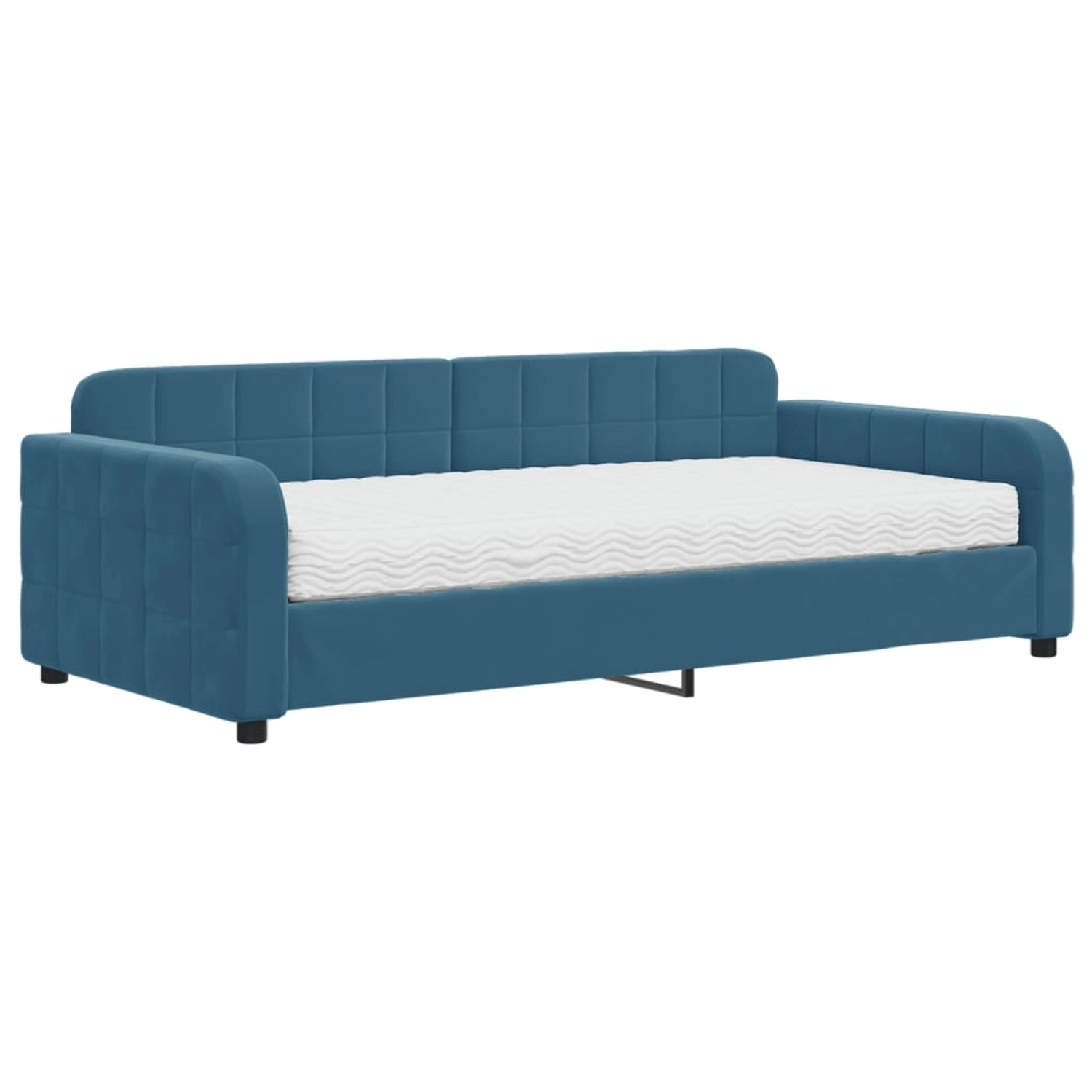 vidaXL Tagesbett mit Matratze Blau 100x200 cm Samt1843889 vidaXL Tagesbett mit Matratze Blau 100x200 cm Samt1843889 von VIDAXL
