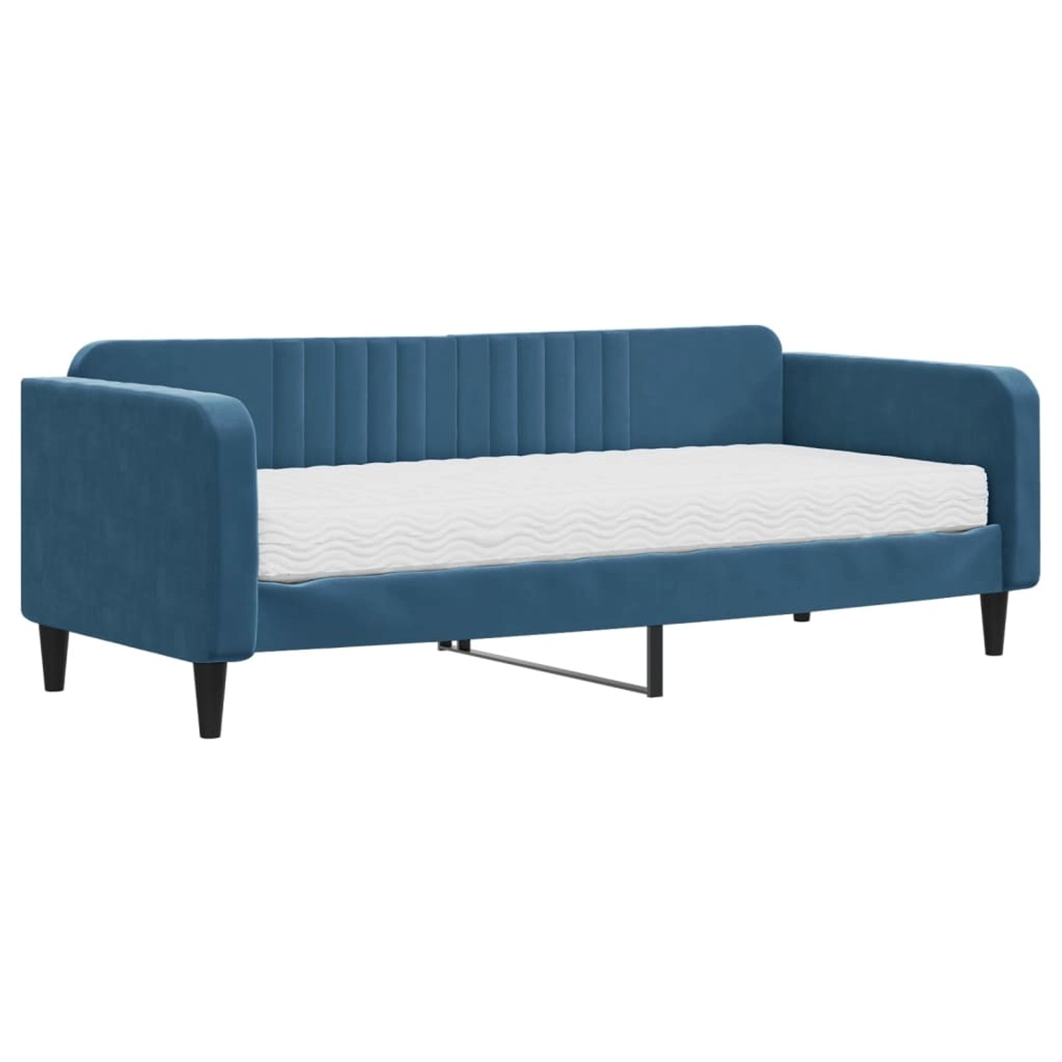 vidaXL Tagesbett mit Matratze Blau 90x200 cm Samt1846745 vidaXL Tagesbett mit Matratze Blau 90x200 cm Samt1846745 von VIDAXL