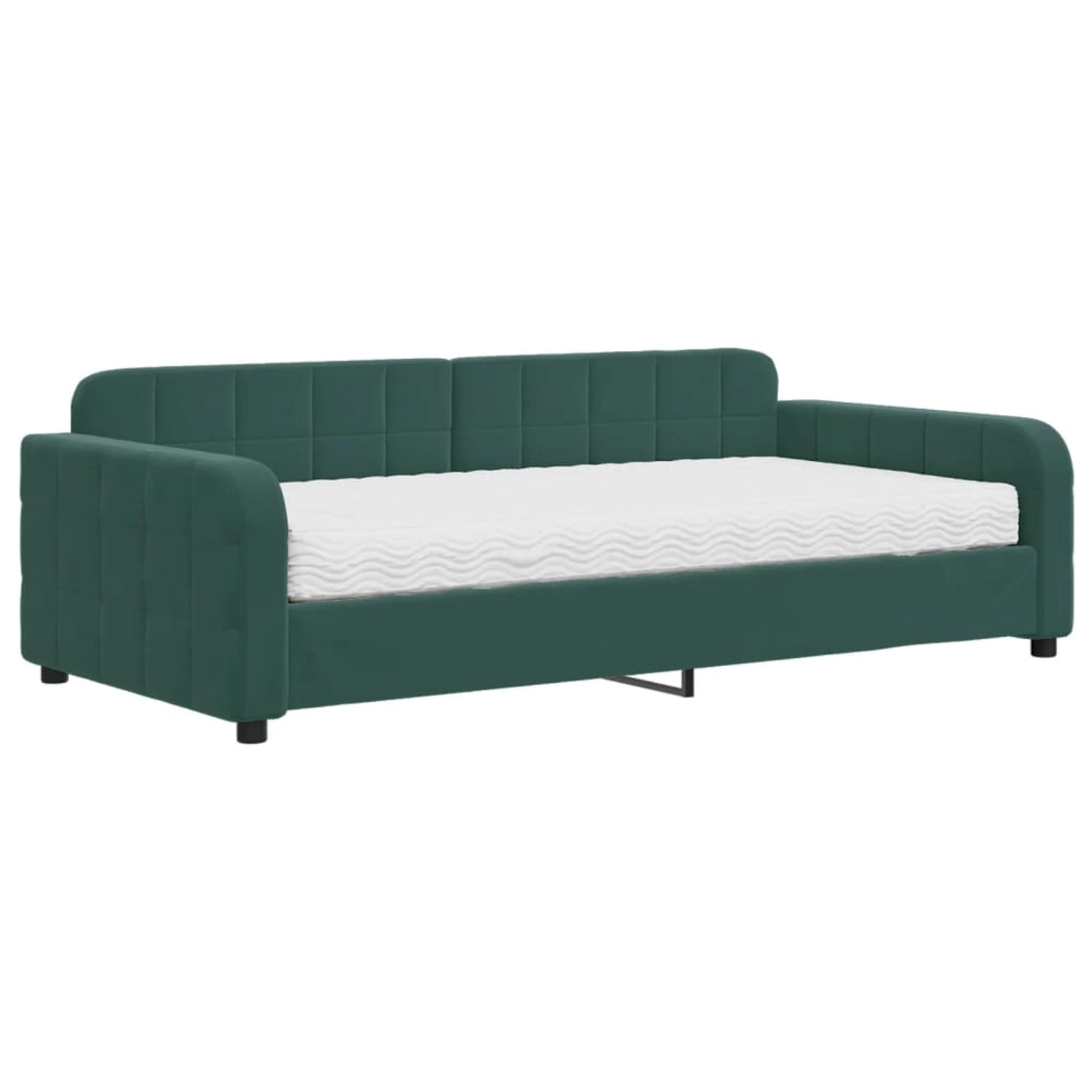 vidaXL Tagesbett mit Matratze Dunkelgrün 100x200 cm Samt1843895 vidaXL Tagesbett mit Matratze Dunkelgrün 100x200 cm Samt1843895 von VIDAXL
