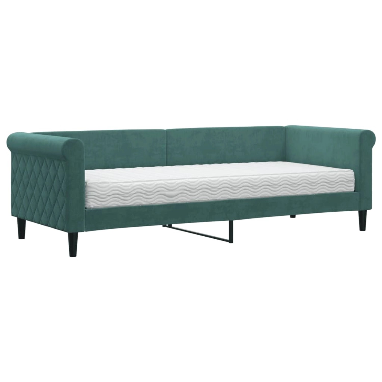 vidaXL Tagesbett mit Matratze Dunkelgrün 80x200 cm Samt1847090 vidaXL Tagesbett mit Matratze Dunkelgrün 80x200 cm Samt1847090 von VIDAXL
