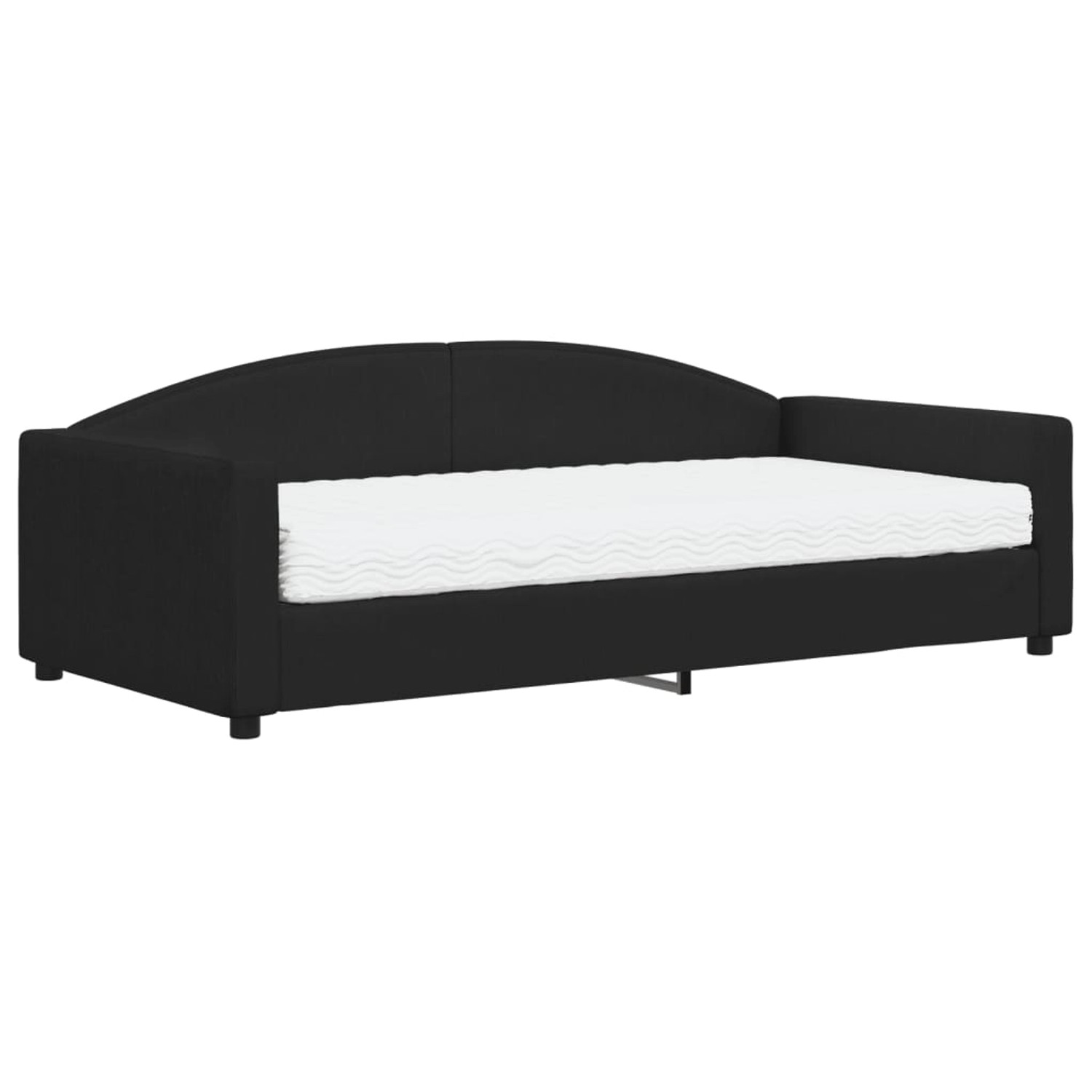 vidaXL Tagesbett mit Matratze Schwarz 100x200 cm Stoff1843244 vidaXL Tagesbett mit Matratze Schwarz 100x200 cm Stoff1843244 von VIDAXL
