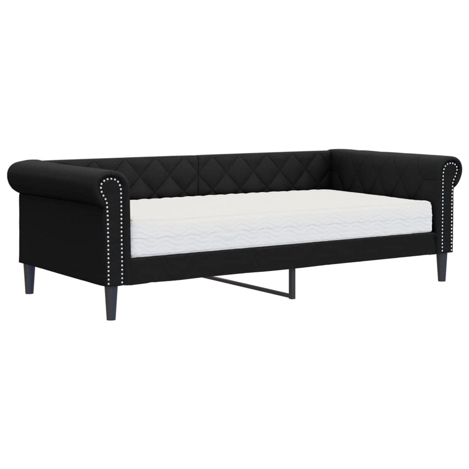 vidaXL Tagesbett mit Matratze Schwarz 90x200 cm Kunstleder1848730 vidaXL Tagesbett mit Matratze Schwarz 90x200 cm Kunstleder1848730 von VIDAXL