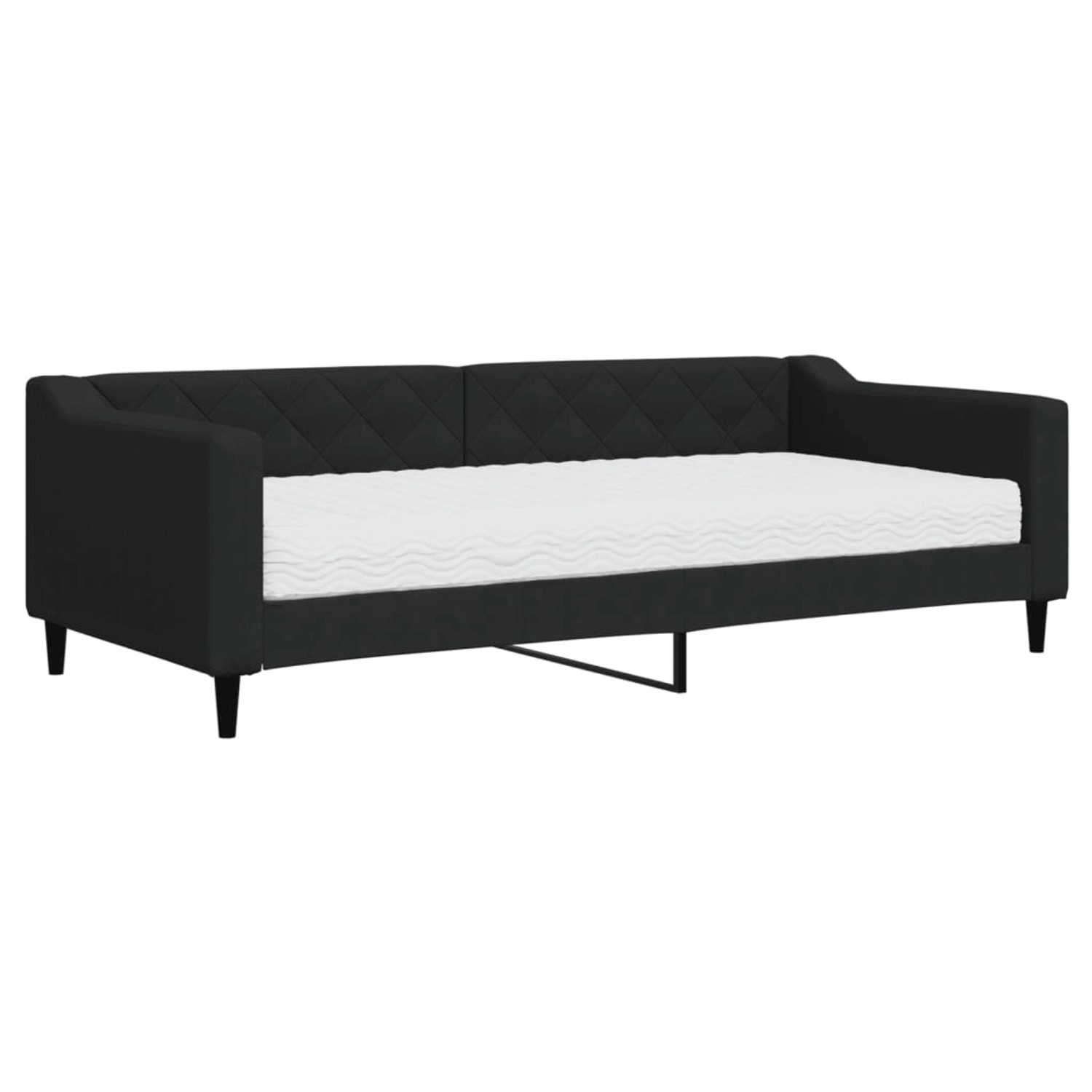 vidaXL Tagesbett mit Matratze Schwarz 90x200 cm Stoff1847444 vidaXL Tagesbett mit Matratze Schwarz 90x200 cm Stoff1847444 von VIDAXL