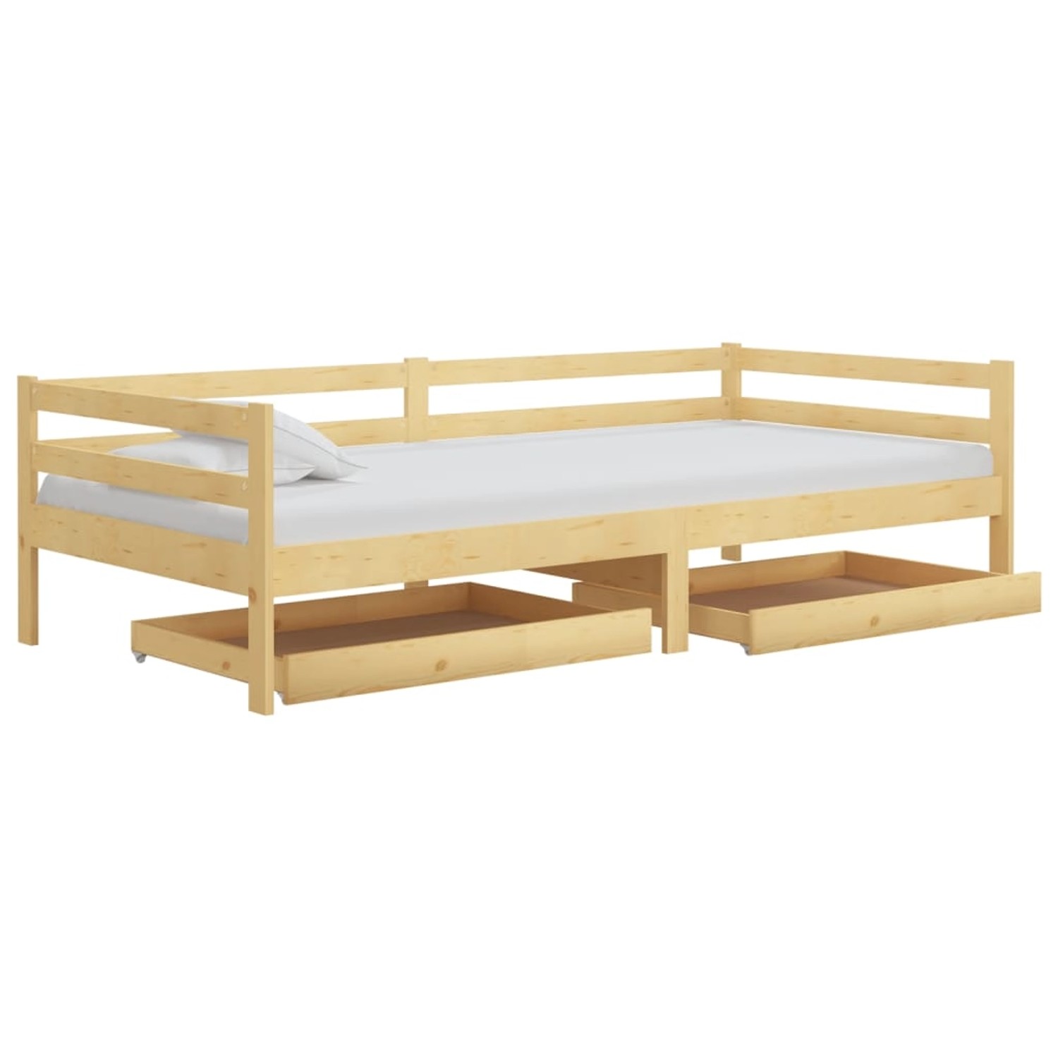 vidaXL Tagesbett mit Schubladen 90x200 cm Massivholz Kiefer832093 von VIDAXL