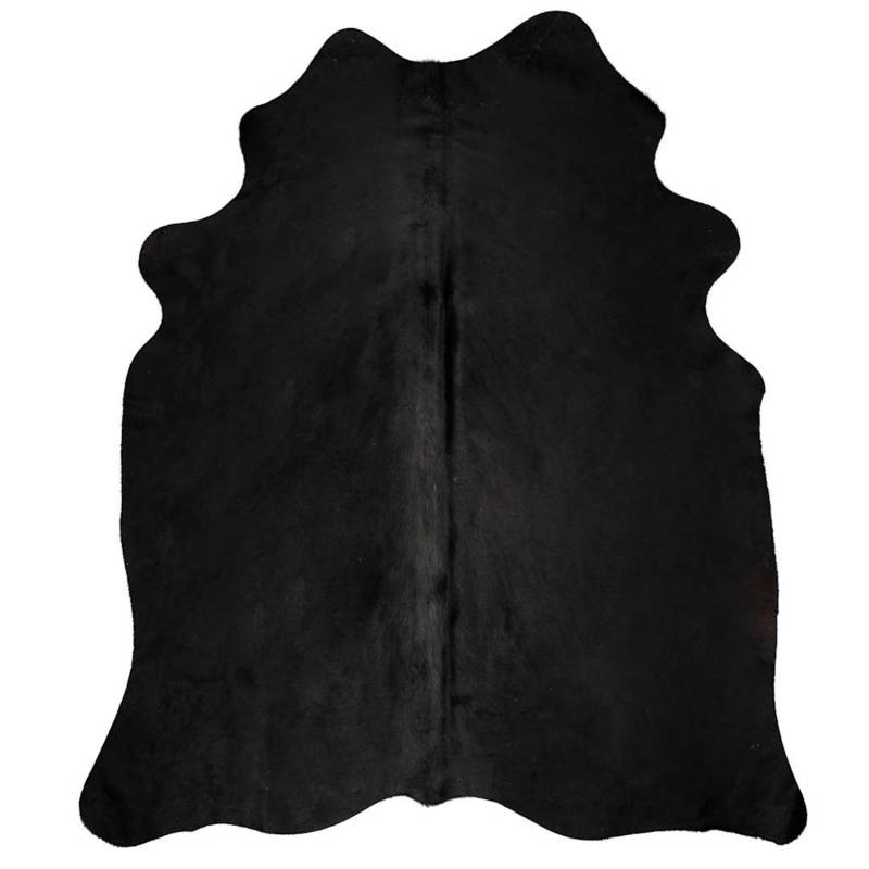 vidaXL Teppich Echtes Rindsleder Schwarz 180x220 Cm 1935436 von VIDAXL