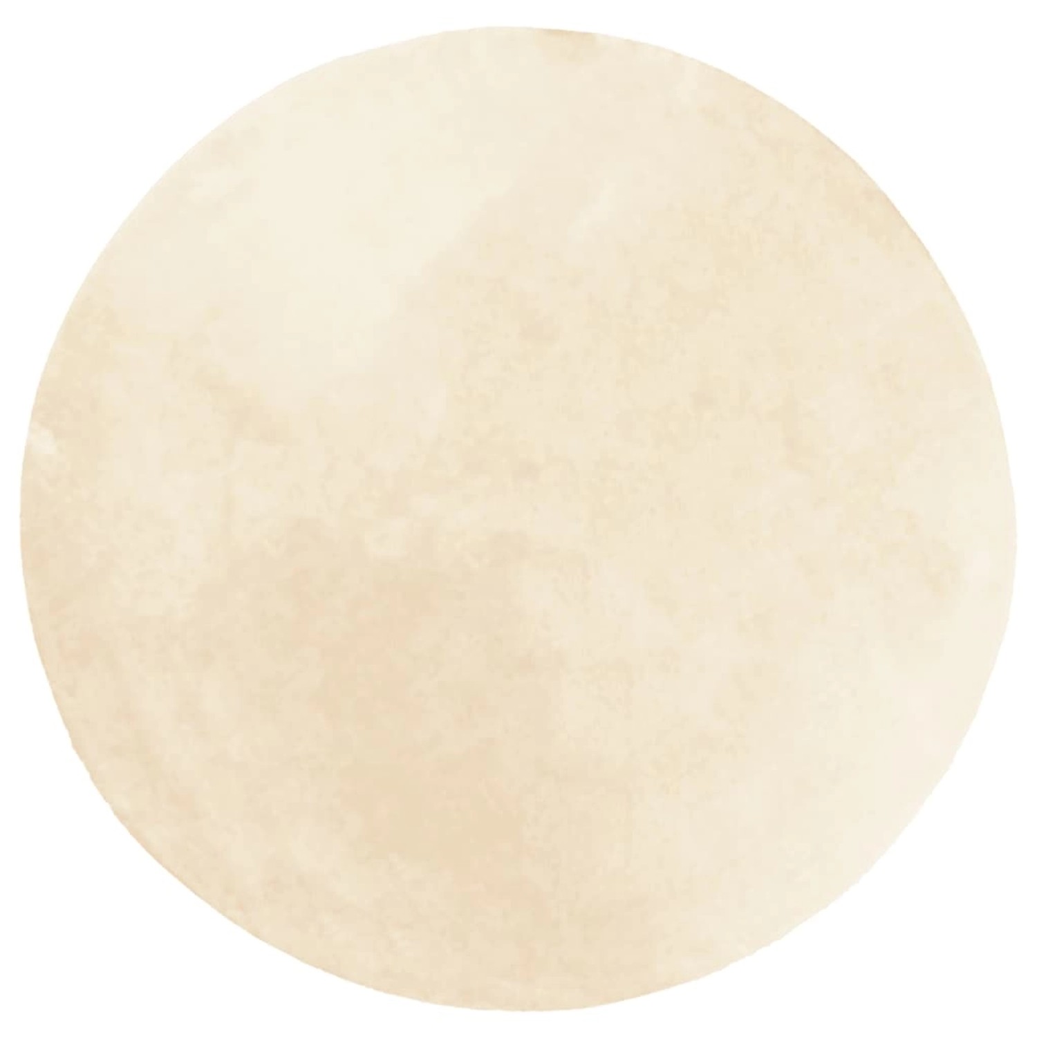vidaXL Teppich Huarte Kurzflor Weich Und Waschbar Creme  100 Cm 1931299 von VIDAXL