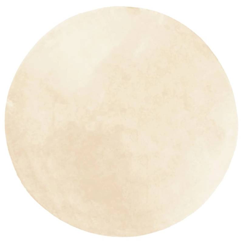 vidaXL Teppich Huarte Kurzflor Weich Und Waschbar Creme  100 Cm 1931299 von VIDAXL