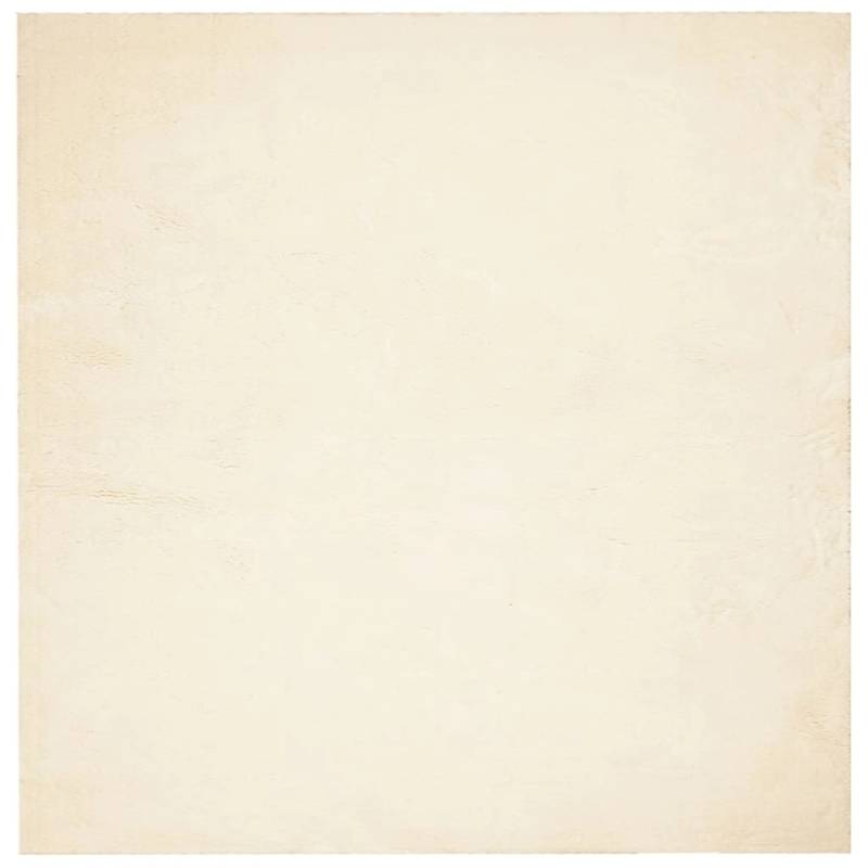 vidaXL Teppich Huarte Kurzflor Weich Und Waschbar Creme 160x160 Cm 1933889 von VIDAXL
