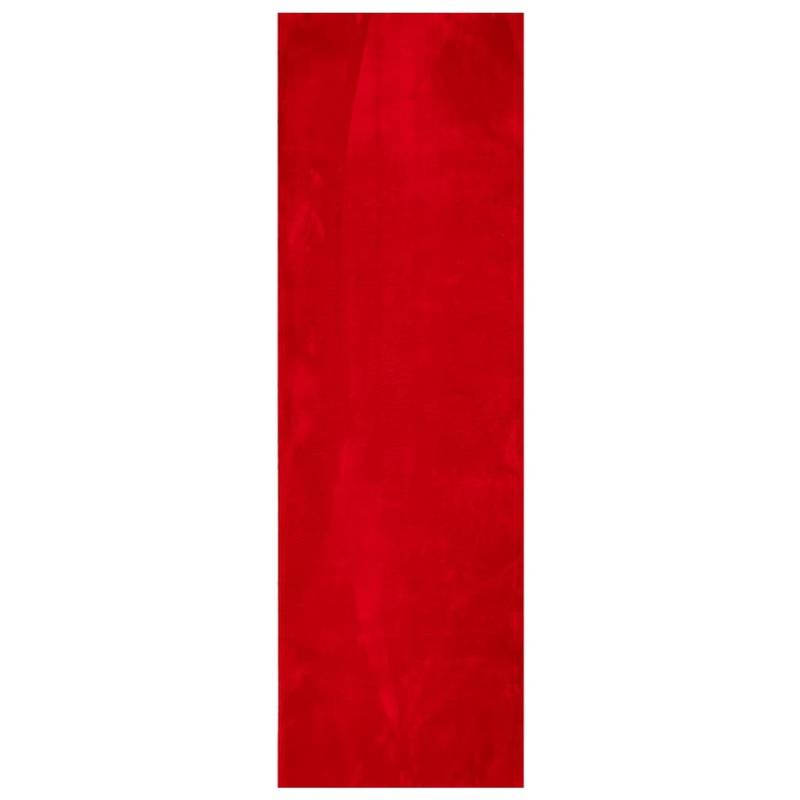 vidaXL Teppich Huarte Kurzflor Weich Und Waschbar Rot 80x250 Cm 1931332 von VIDAXL