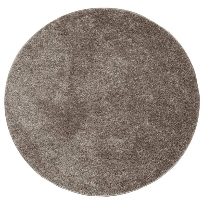 vidaXL Teppich Istan Hochflor Glänzend Grau  80 Cm 1933964 von VIDAXL