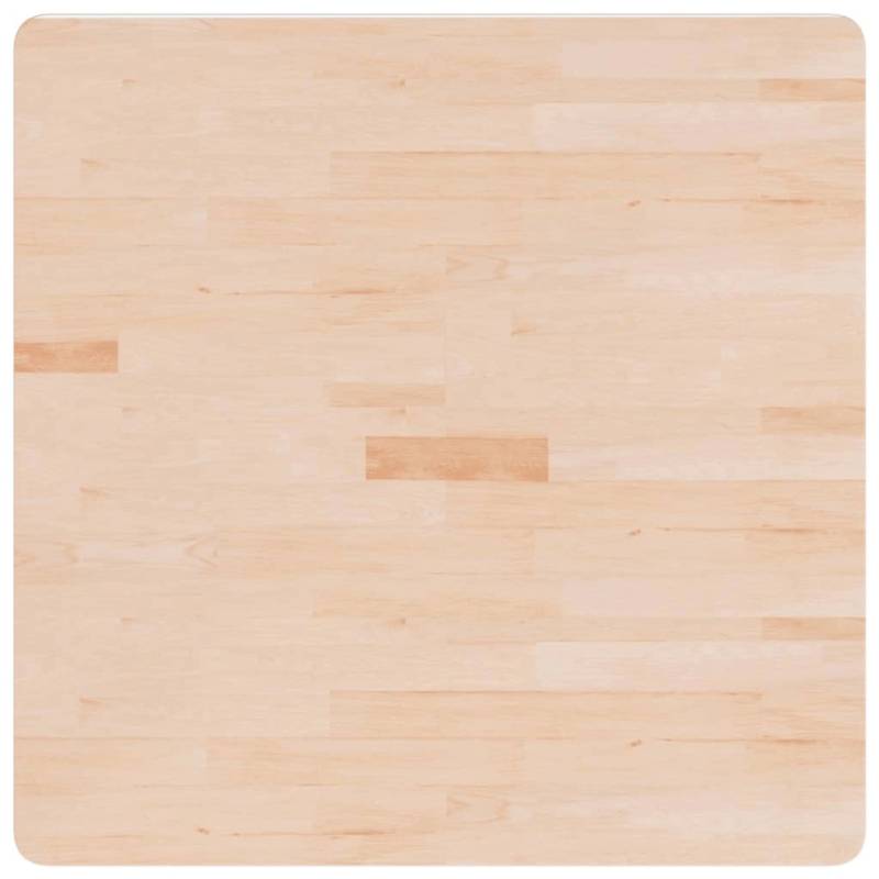 vidaXL Tischplatte Quadratisch 80x80x4 cm Eichenholz Unbehandelt von VIDAXL